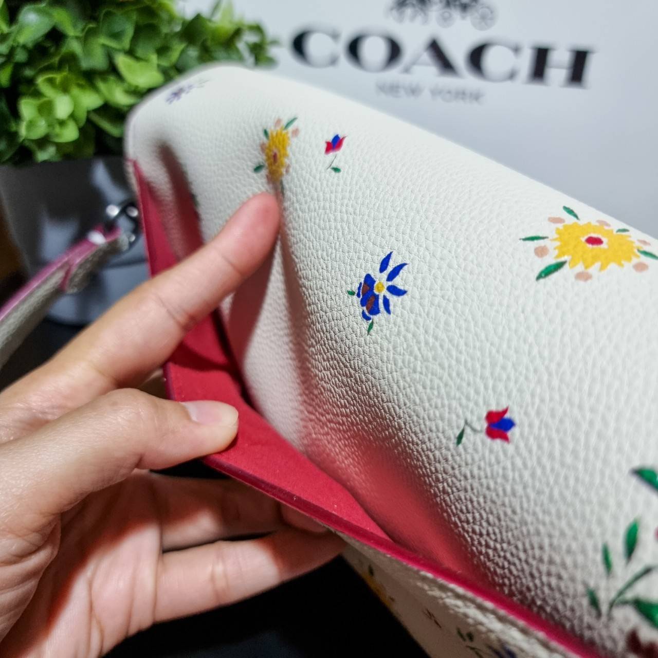 COACH TABBY SHOULDER BAG 26 WITH WILDFLOWER PRINT 630 WITH FLORAL EMBROIDERY 627