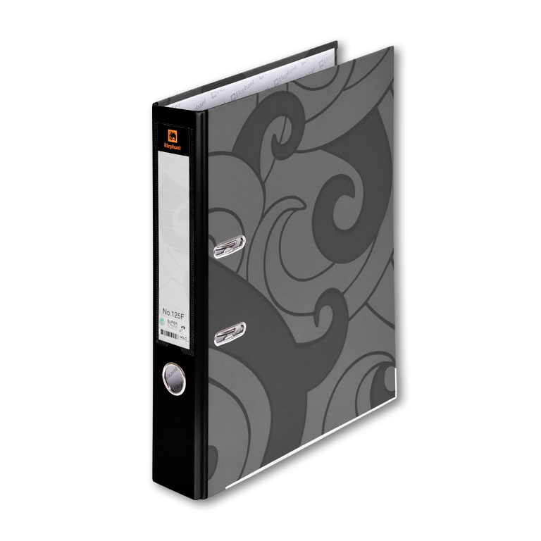 แฟ้มก้านยก 2นิ้ว F4 ตราช้าง รุ่น 125F สีดำ