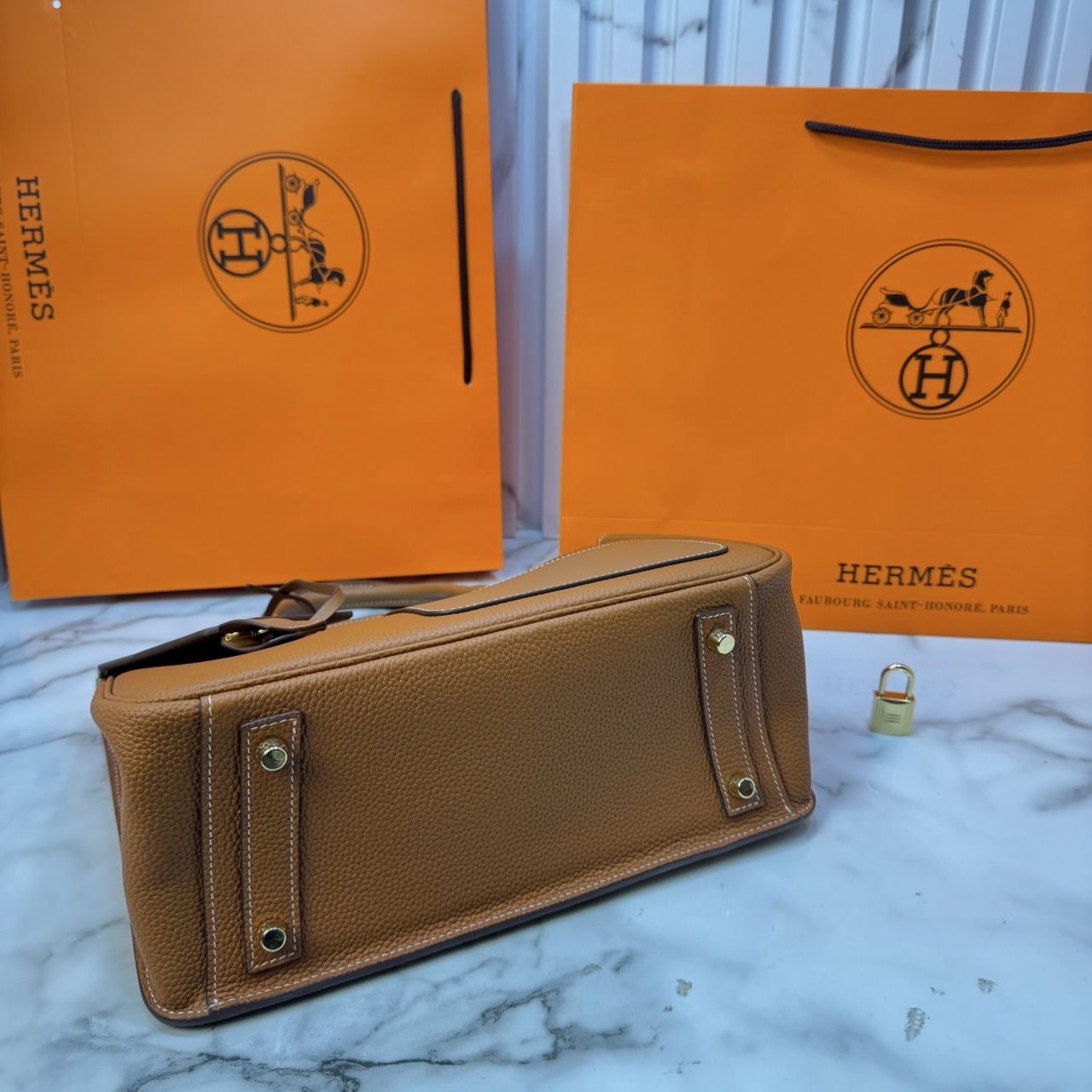 ORI หนังแท้ | Hermes Birkin Desordre 30 Bag กระเป๋าสะพายดีไซน์ใหม่ หรูหรา