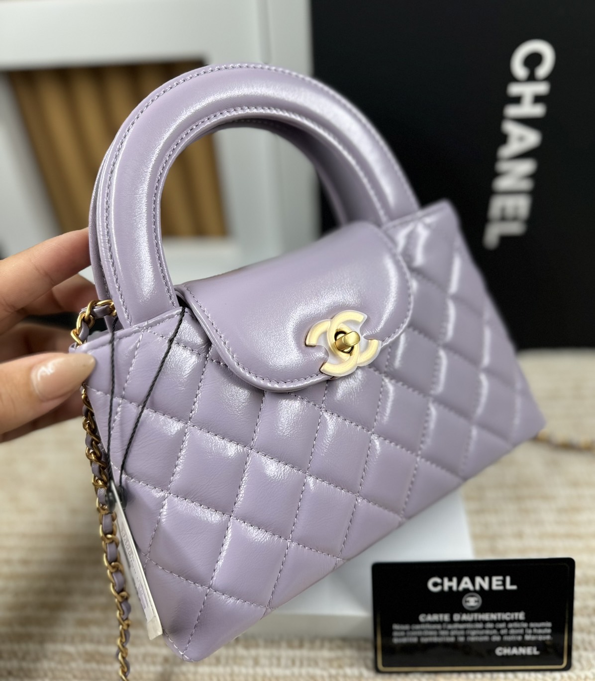 Chanel mini kelly flap bag เกรดออริ สลับแท้ 1:1 ใช้งานต่างประเทศได้