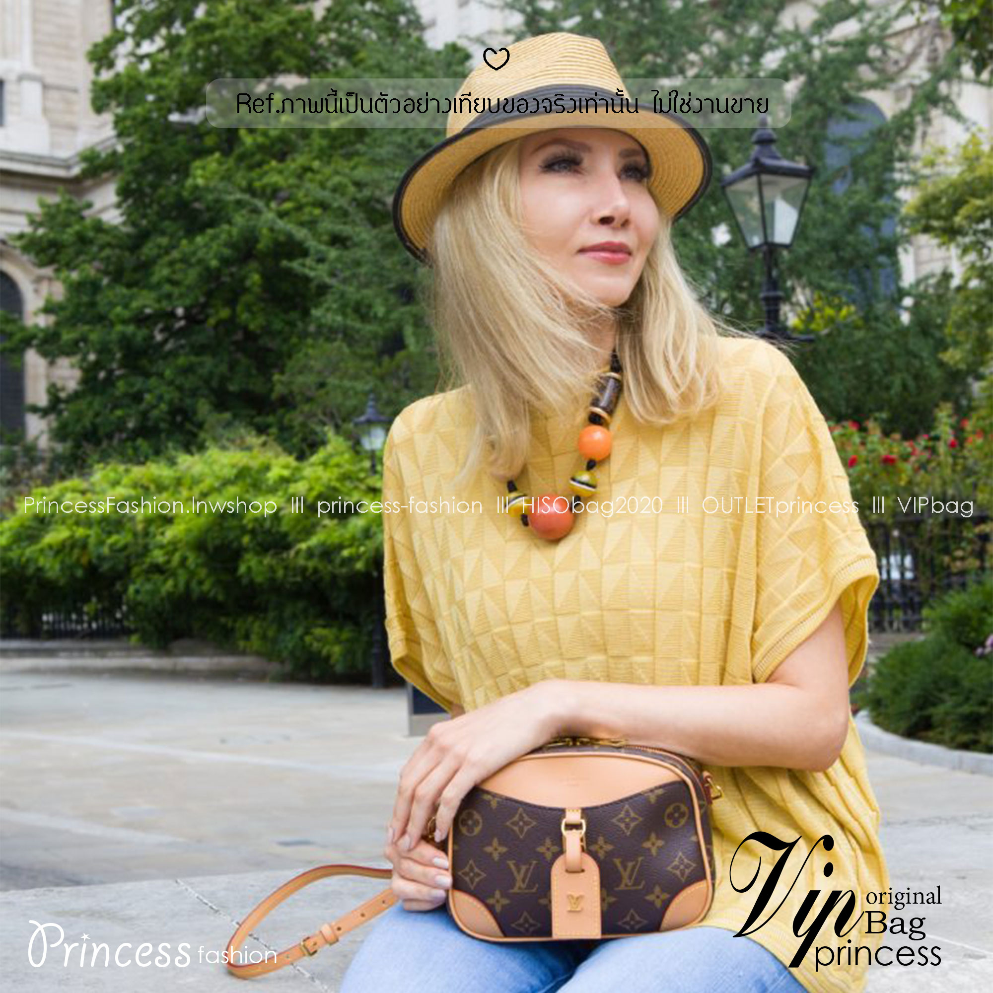 LV Deauville Mini Monogram Canvas bag กระเป๋าสะพายทรงกล่อง ไซส์เล็กกะทัดรัด The Best Seller ที่สาวๆตามหา พกพาสะดวก รูปทรงสวยหรู