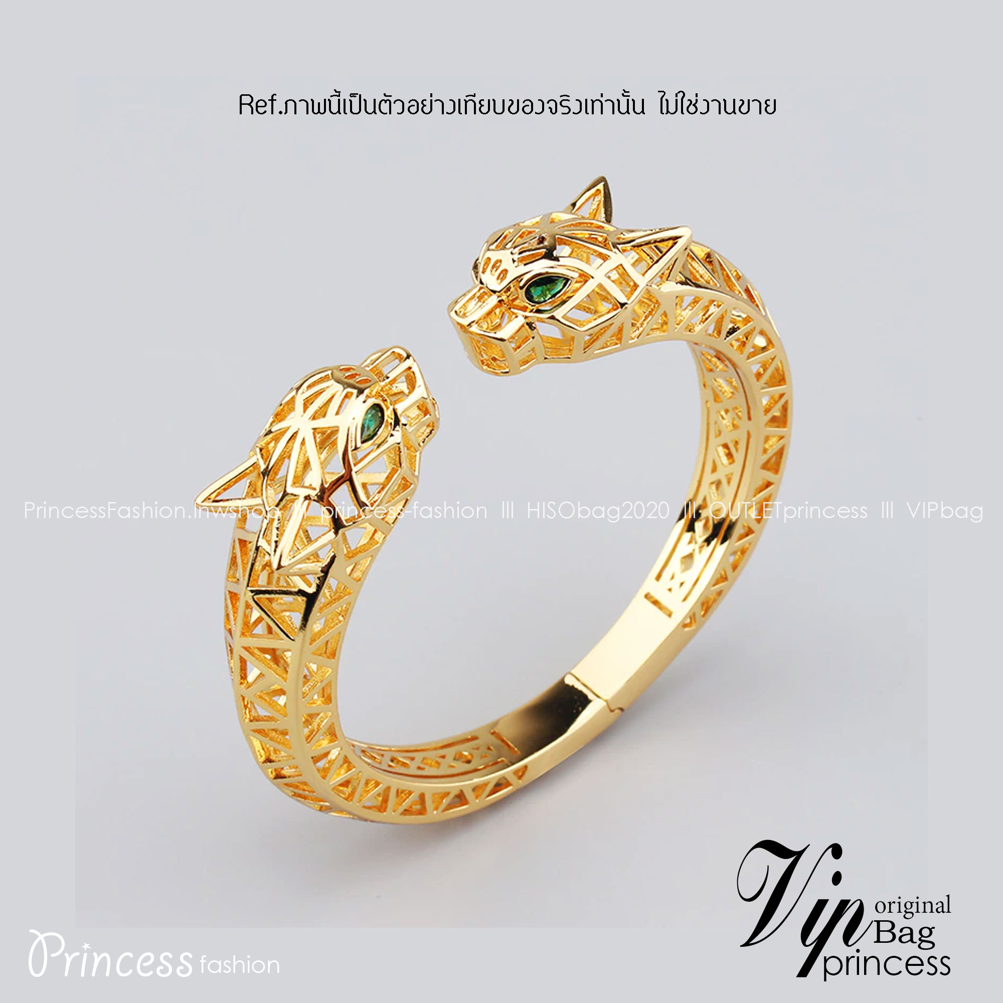 Cartier Double Head Leopard Bracelet / Cartier Bracelet พร้อมส่งที่ไทย กำไลข้อมือคาเทียร์ วัสดุโลหะเคลือบสีทองคุณภาพ **เกรดออริจินอล 1:1 สลับแท้