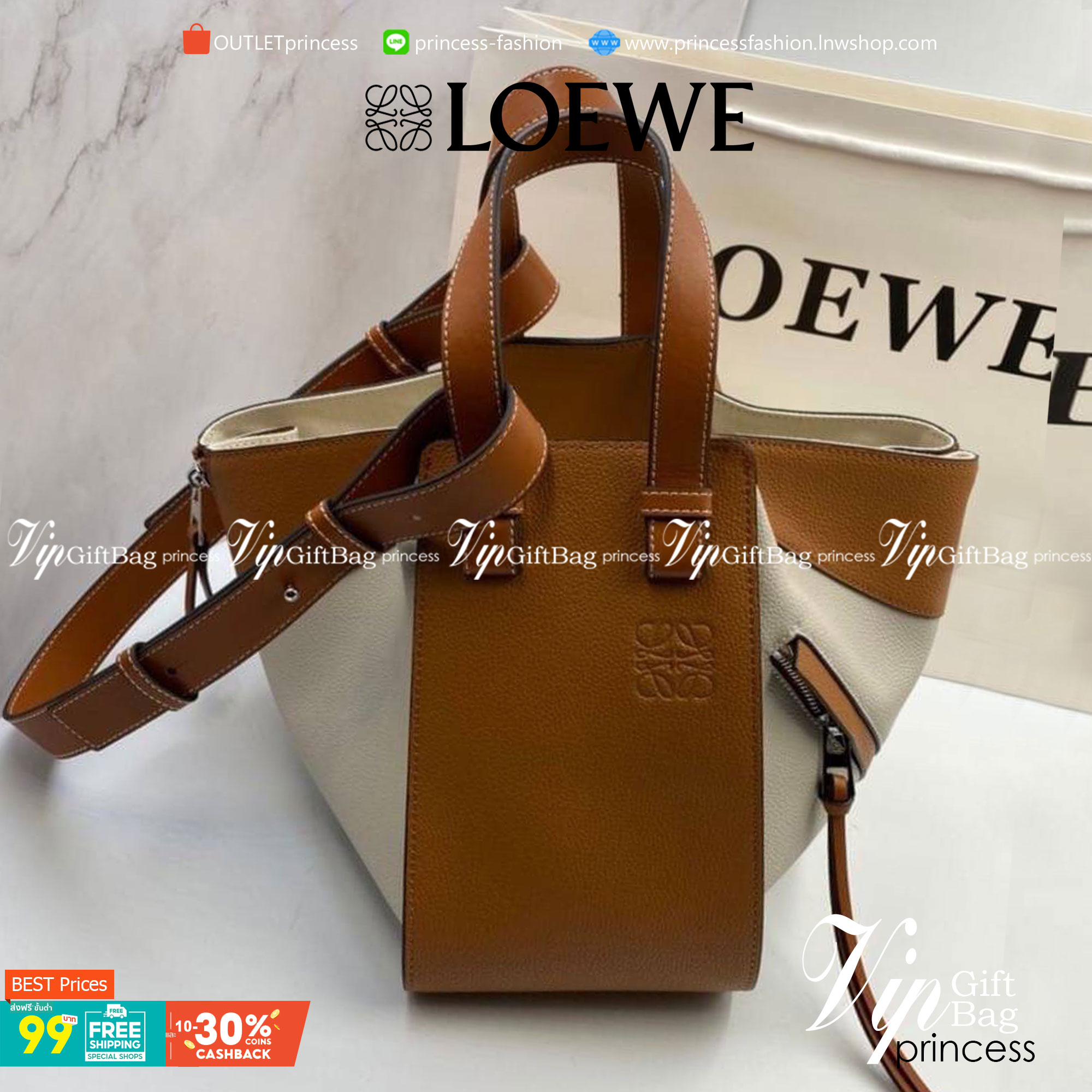 VIP GIFT 】หนังแท้ Loewe Small Hammock bag in pebble grain calfskin A multifunctional bag with supple side panels that release to change its shape. Looped straps allow the bag to be worn in multiple ways. This small version is in pebble grain calfskin.
