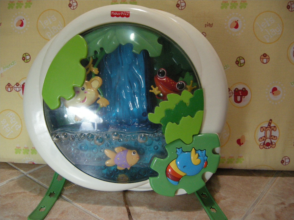 Fisher-Price Rainforest Waterfall Peek-a-Boo Soother ของเล่นมือสองสภาพดี