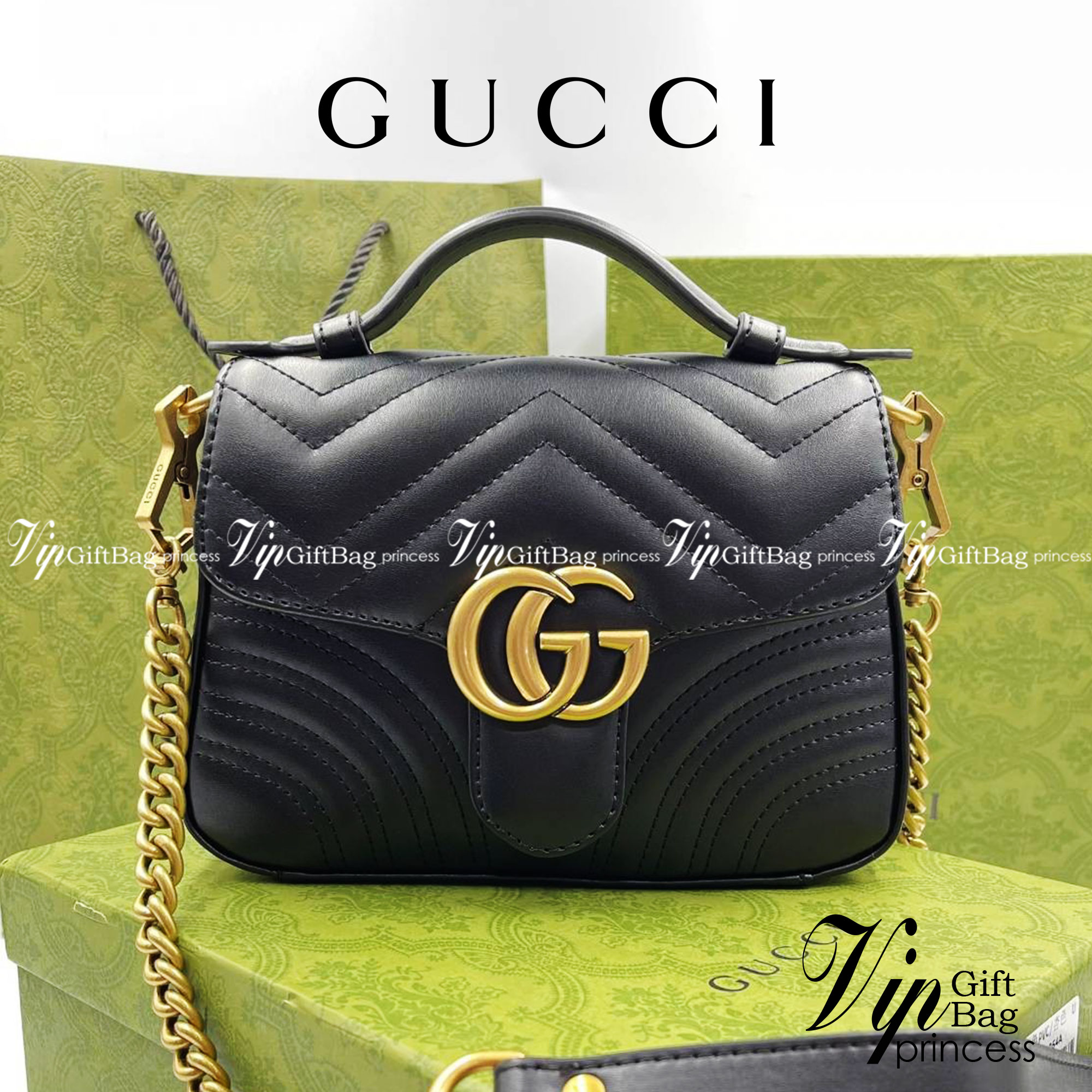 หนังแท้ GUCCI GG Marmont Mini Shoulder Bag / GG MARMONT MINI LEATHER พร้อมส่งที่ไทย งานหนังแท้ทั้งใบ สีดำคลาสสิก ใช้ได้ทุกโอกาส เป็นสีที่เข้าได้รับทุกชุด ทุกไลฟสไตส์ ภาพสินค้าถ่ายจากงานขายจริง ใช้งานต่างประเทศได้