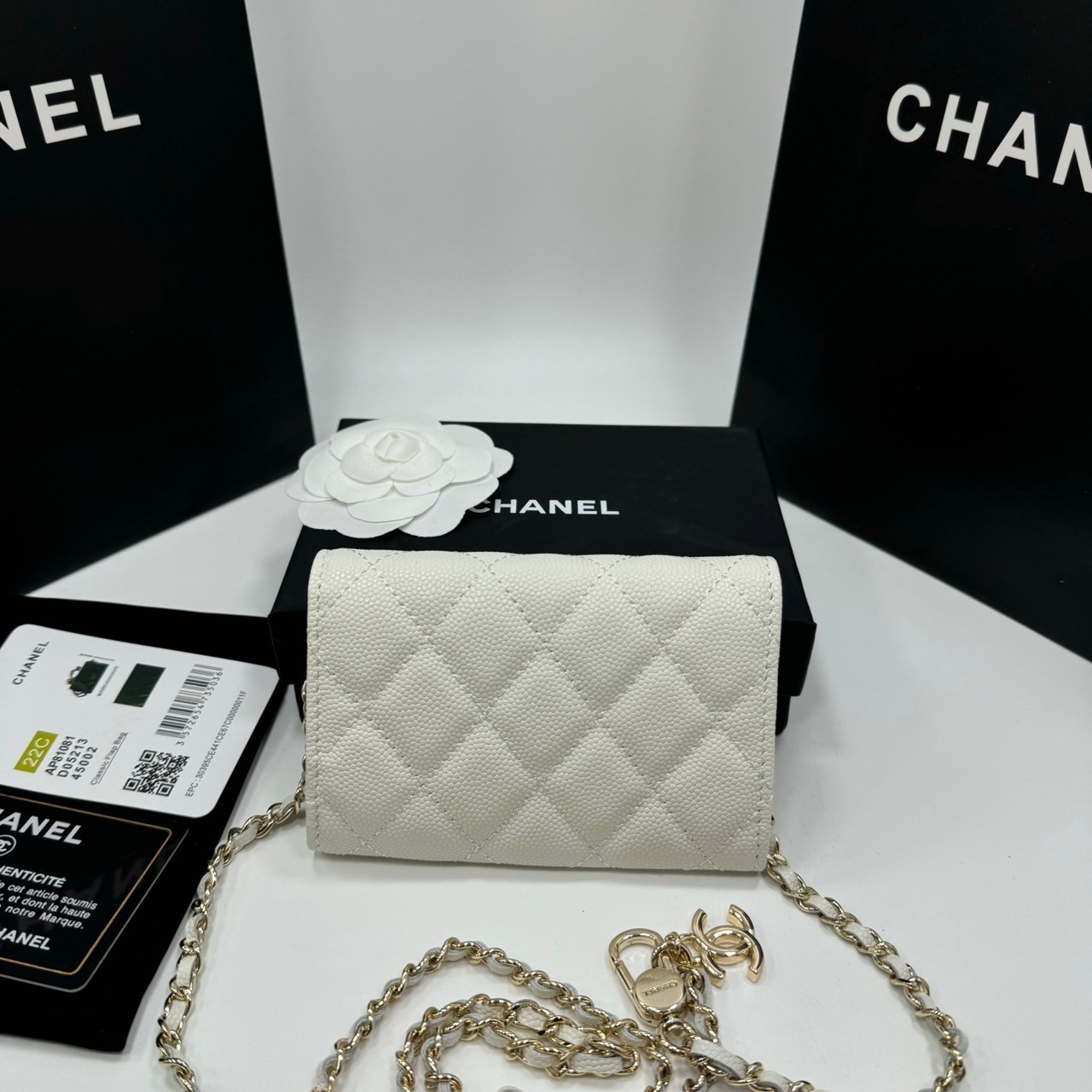 CHANEL mini wallet on chain crossbody กระเป๋าสตางค์พร้อมสายสะพายไซส์มินิ เกรดออริ 1:1 ใช้งานต่างประเทศได้ ภาพถ่ายจากงานขายจริง