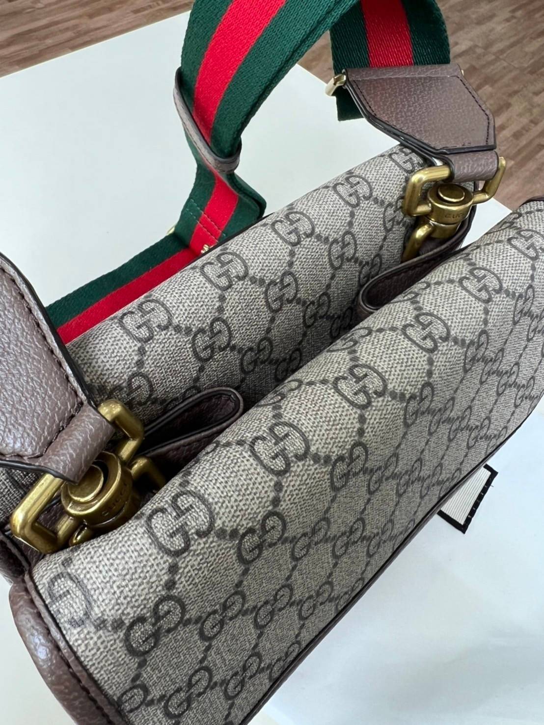 Gucci Neo Vintage Belt Bag / Gucci Ophidia Belt Bag กระเป๋าสะพายข้าง วัสดุผ้าใบ GG Supreme เปิดปิดแม่เหล็ก มี3ช่องแยกกันเป็นสัดส่วน ซับในผ้าฝ้ายและลินิน สายปรับระดับได้ ถอดสายไม่ได้