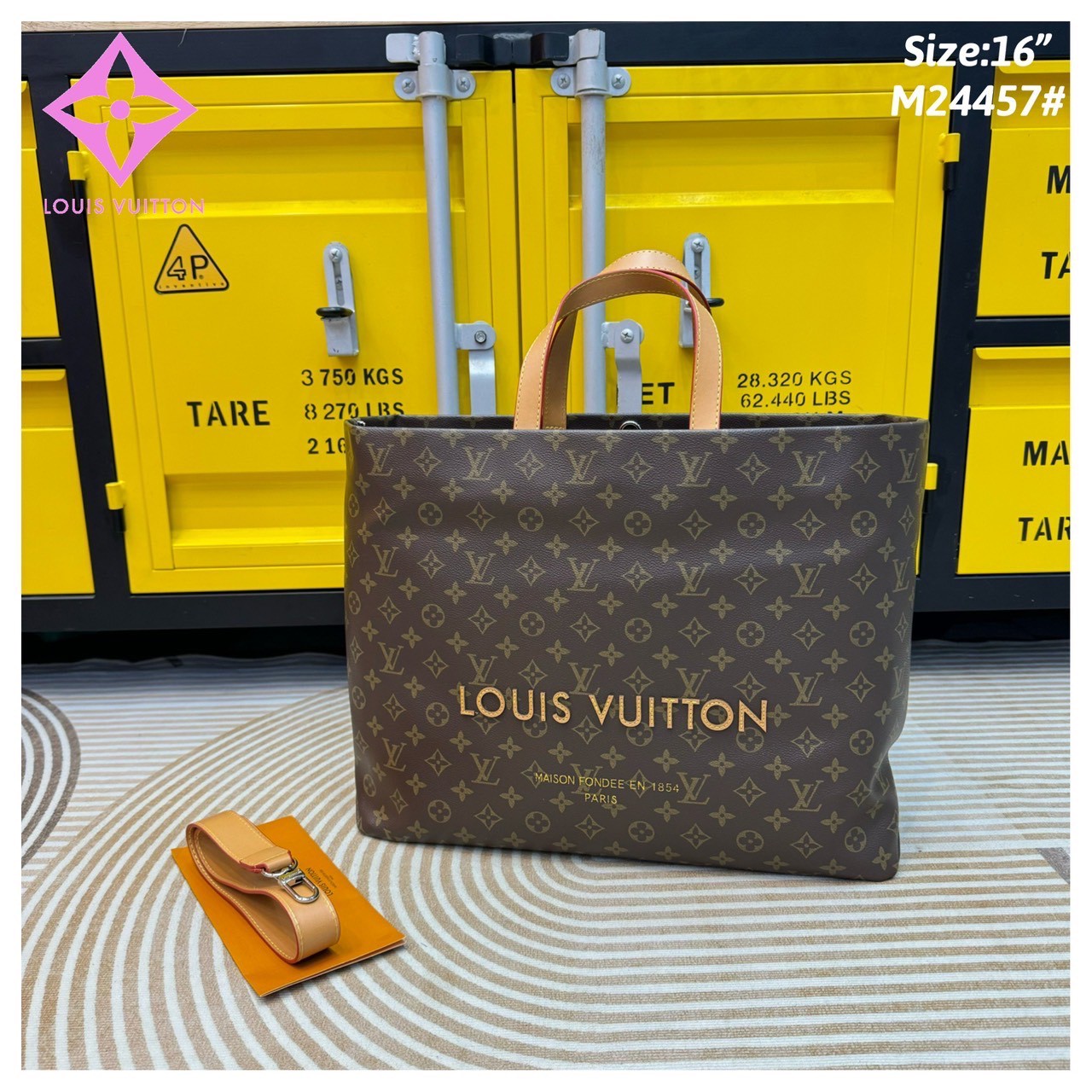 LV Shopper Tote bag Monogram pattern กระเป๋าสะพายทรงโท้ท shopper มี 3 ขนาด สวยคลาสสิค พกพาสะดวก ใช้งานง่ายสุดๆ