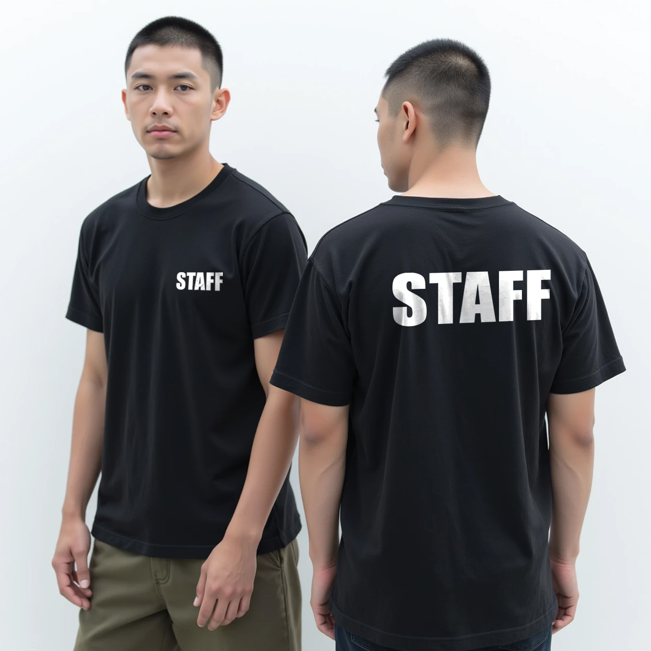 สกรีนเสื้อ77DESIGN เสื้อยืด STAFF
