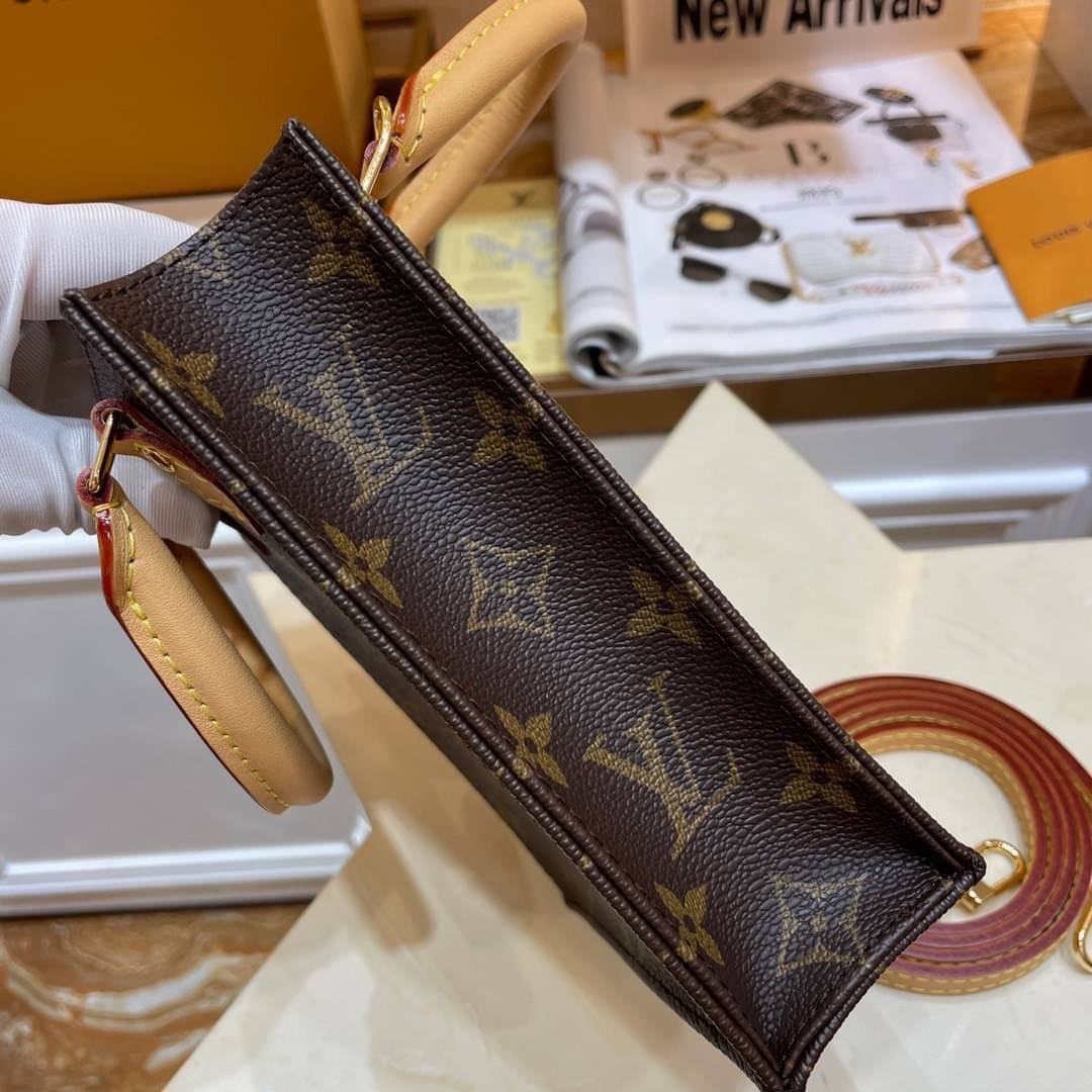 LV Petit Sac Plat / LV MINI TOTE เกรดใช้งานสลับใบจริงได้ เทพออริจินอล เนื้องานสวยงาม หนังแท้ ภาพสินค้าถ่ายจากงานขายจริงใช้งานต่างประเทศได้