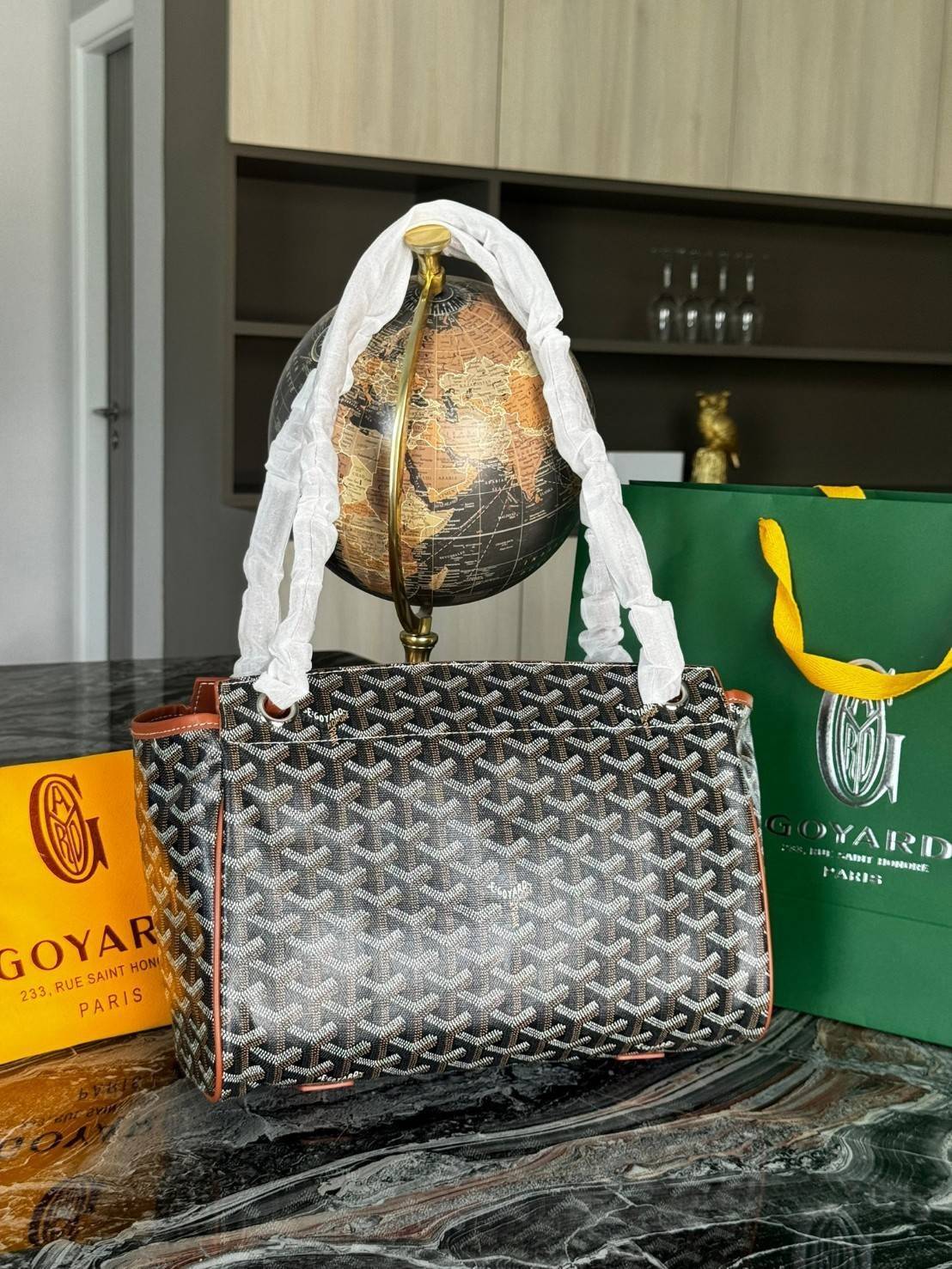 พร้อมส่ง 8 สี GOYARD Rouette Souple Bag 30cm กระเป๋าสะพายแบรนด์หรูสัญชาติฝรั่งเศส 🧡 เกรดออริจินอล 1:1 สลับแท้ ใช้งานต่างประเทศได้