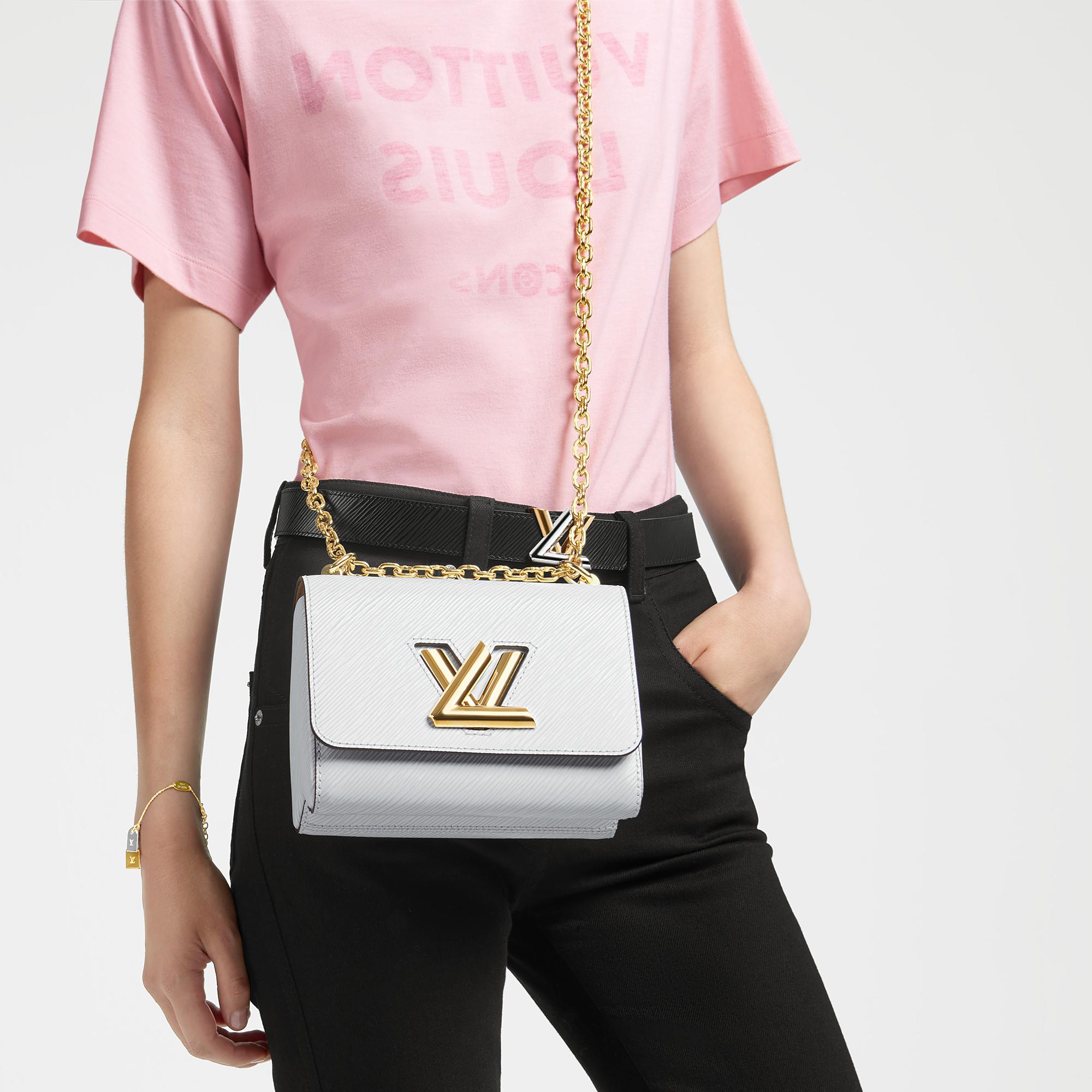 VIP 】หนังแท้ LOUIS VUITTON Epi Twist Shoulder Bag MM 4 สี พร้อมส่งที่ไทย