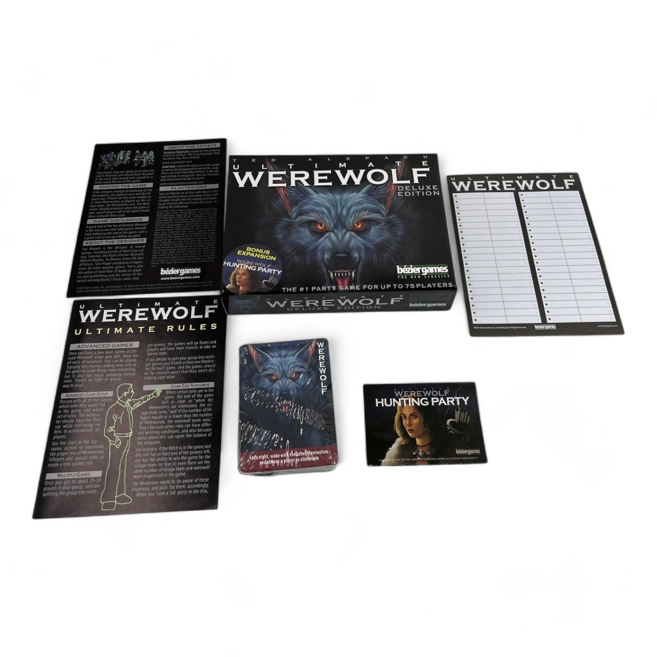 การ์ดเกมมนุษย์หมาป่าฉบับภาษาอังกฤษ (Ultimate Werewolf Deluxe Edition) เกรดA
