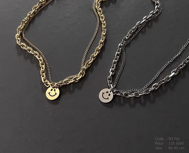 สร้อยคอโซ่ทอง จี้ smiley