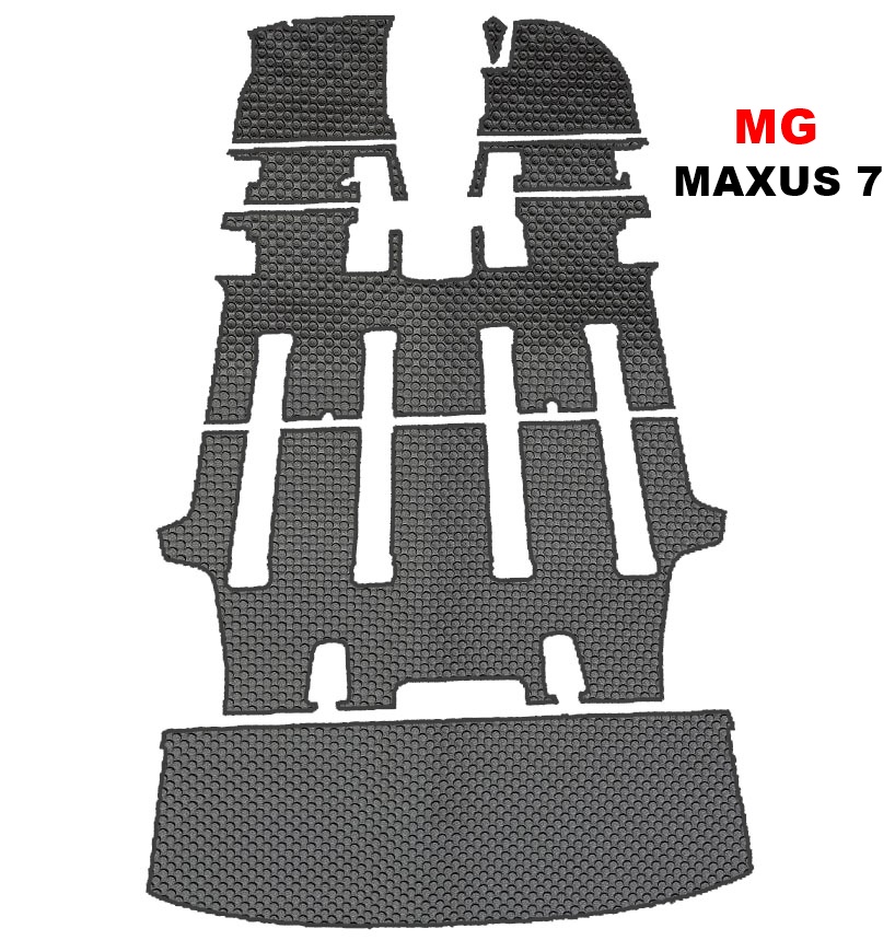 ยางปูพื้นรถยนต์ MG MAXUS 7 2024 พรมกระดุม เอ็มจี แม็กซัส7 สีดำ เข้ารูป ในรถ เต็มคัน