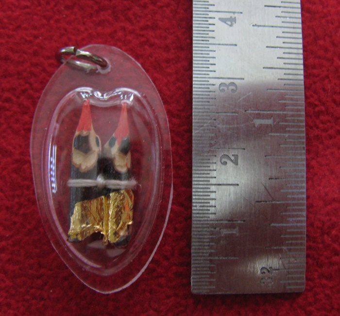 จี้สาริกาลิ้นทอง หลวงพ่อเปิ่น เลี่ยมกรอบใส วัดบางพระ พร้อมใบคาถาค่ะ