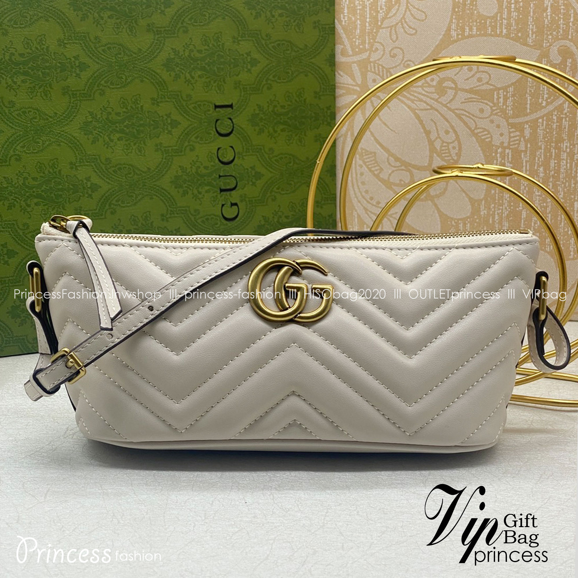 GUCCI GG Marmont matelasse shoulder bag / GUCCI Marmont เกรดออริจินอล 1:1 ใช้งานต่างประเทศได้ รุ่นใหม่ล่าสุด