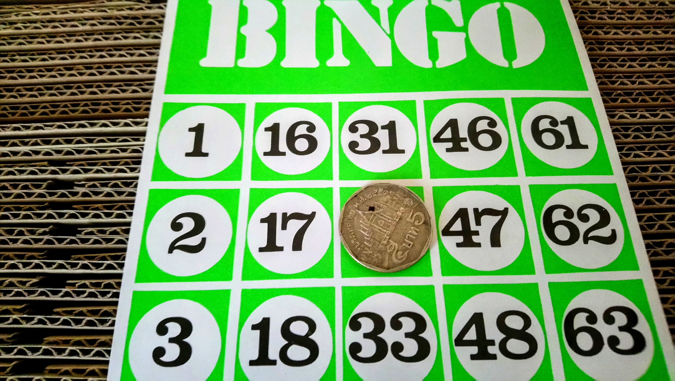 เกมส์บิงโกกล่องส้ม(BINGO) บิงโกการ์ดเกม