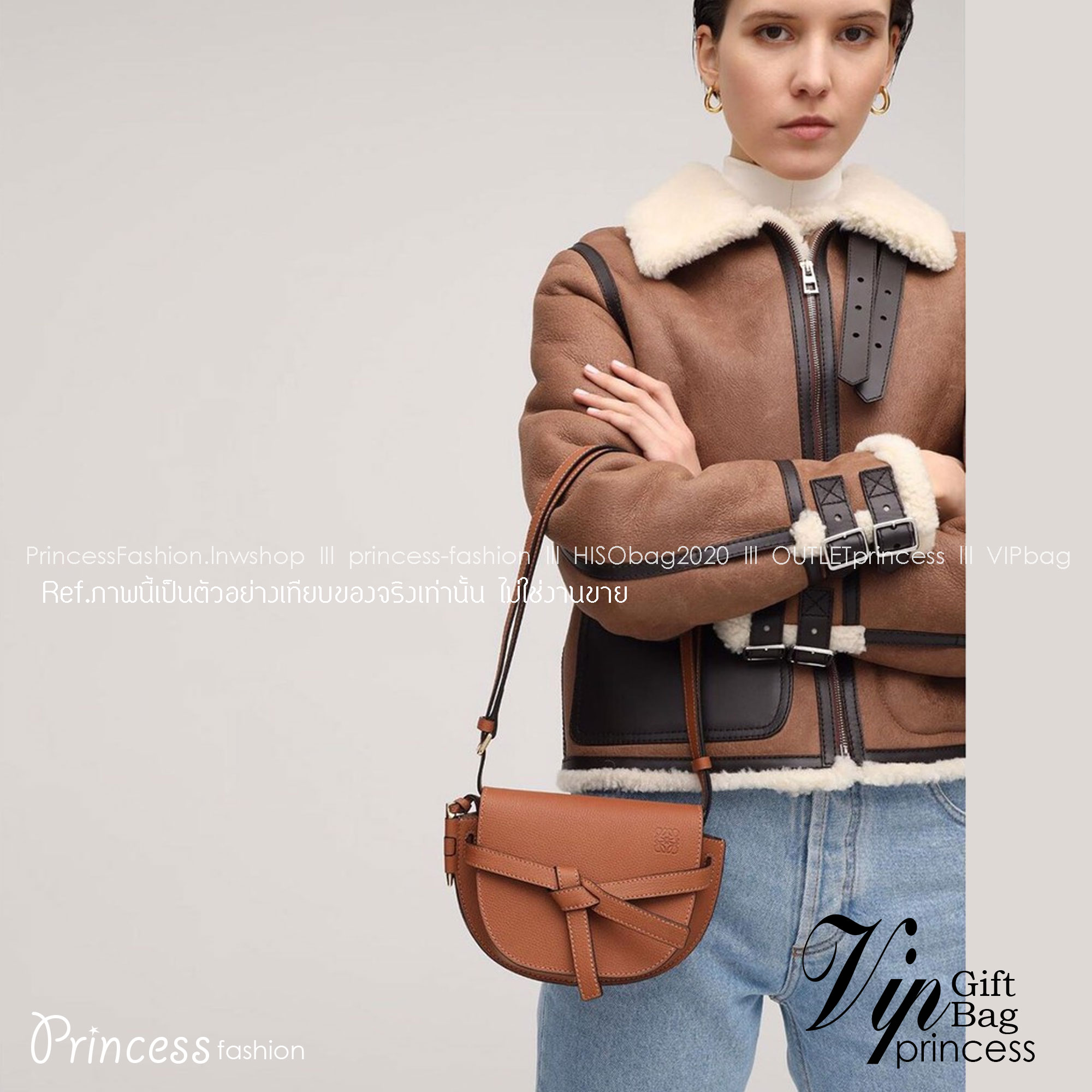 LOEWE gate dual bag / LOEWE CROSSBODY BAG VIP กระเป๋าถือหรือสะพาย Limited ทรงอานม้าสวยอยู่ทรง