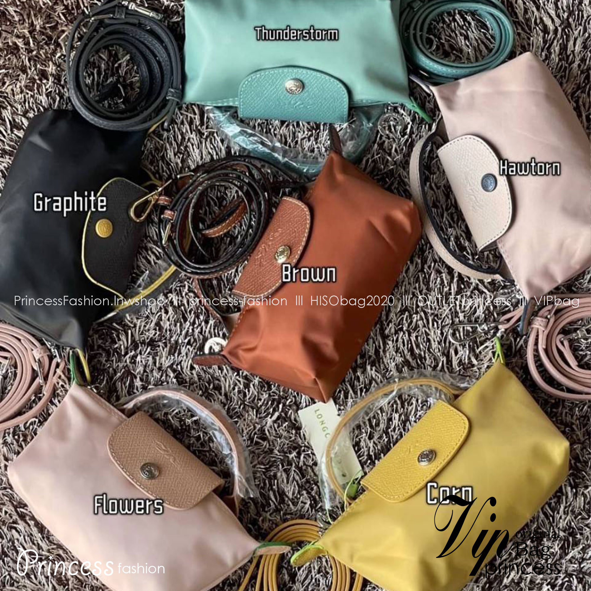 LONGCHAMP LE PLIAGE ORIGINAL Pouch with handle กระเป๋าถือขนาดมินิทรงpouch ให้ความหรูหราจาก Le Pliage (เลอ ปลิยาจ) ในขณะที่ที่ปิดแบบซิปช่วยให้คุณมั่นใจได้