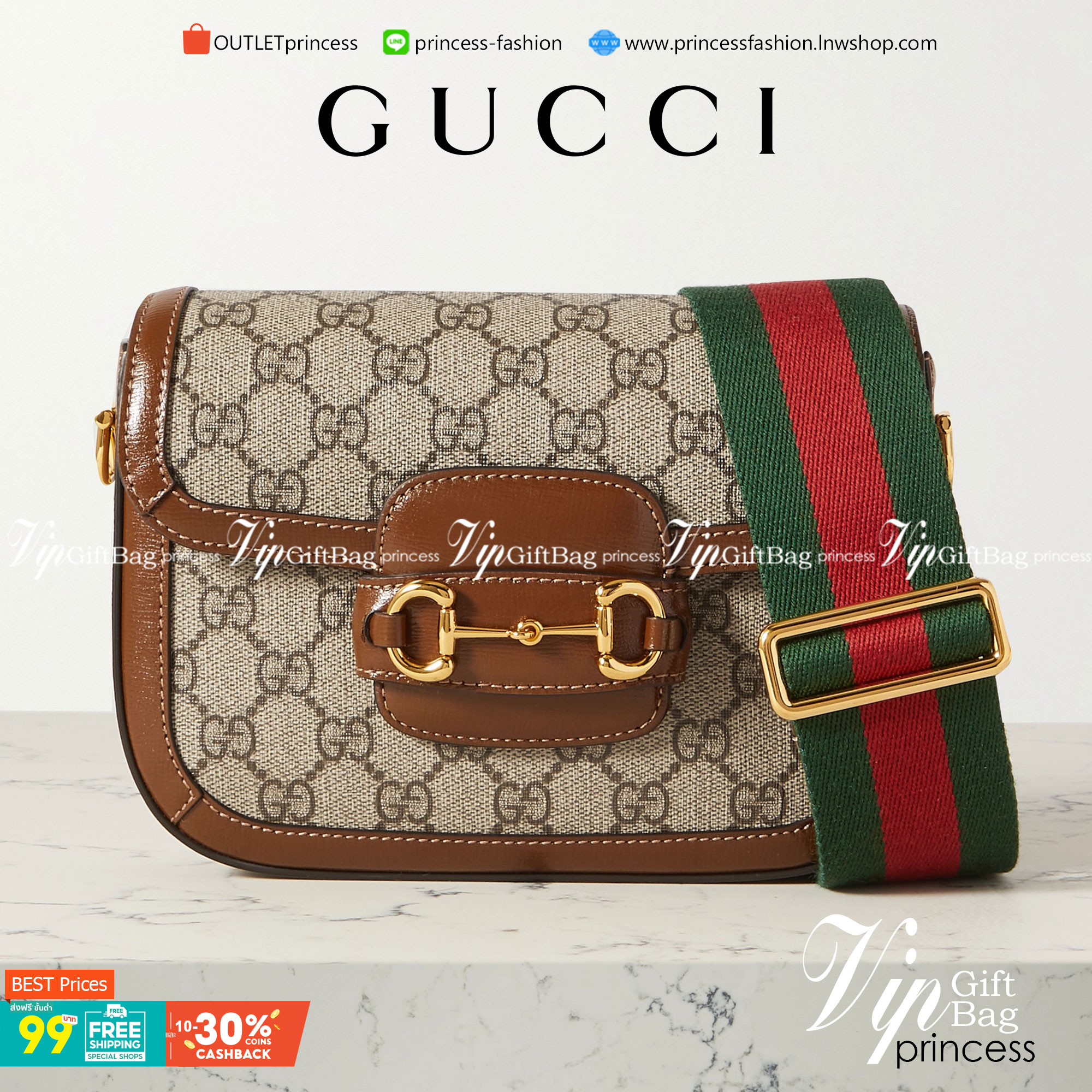 VIP GIFT 】หนังแท้ GUCCI Horsebit 1955 mini bag GG Supreme canvas ที่สุดของรุ่นที่ฮอตหนักมาก คอลเลคชั่นที่ยอดขายดีตั้งแต่วันแรกที่ลง shop ด้วยรูปทรงที่กะทัดรัด ตอบโจทย์ได้ทุกลุค ทุกไลฟ์สไตล์ ใช้งานได้ง่ายคล่องตัว เรียกได้ว่าใครไม่มีได้ยังไง สวยขนาดนี้!!