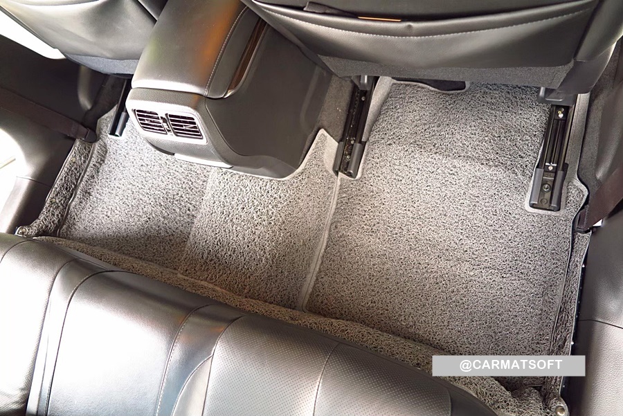 พรมดักฝุ่นไวนิลรีดขอบ NISSAN TEANA L33 (ปี2013-19) พรมดักฝุ่นในรถ สีเทา เกรดA เข้ารูป ตรงรุ่นรถ เต็มคัน