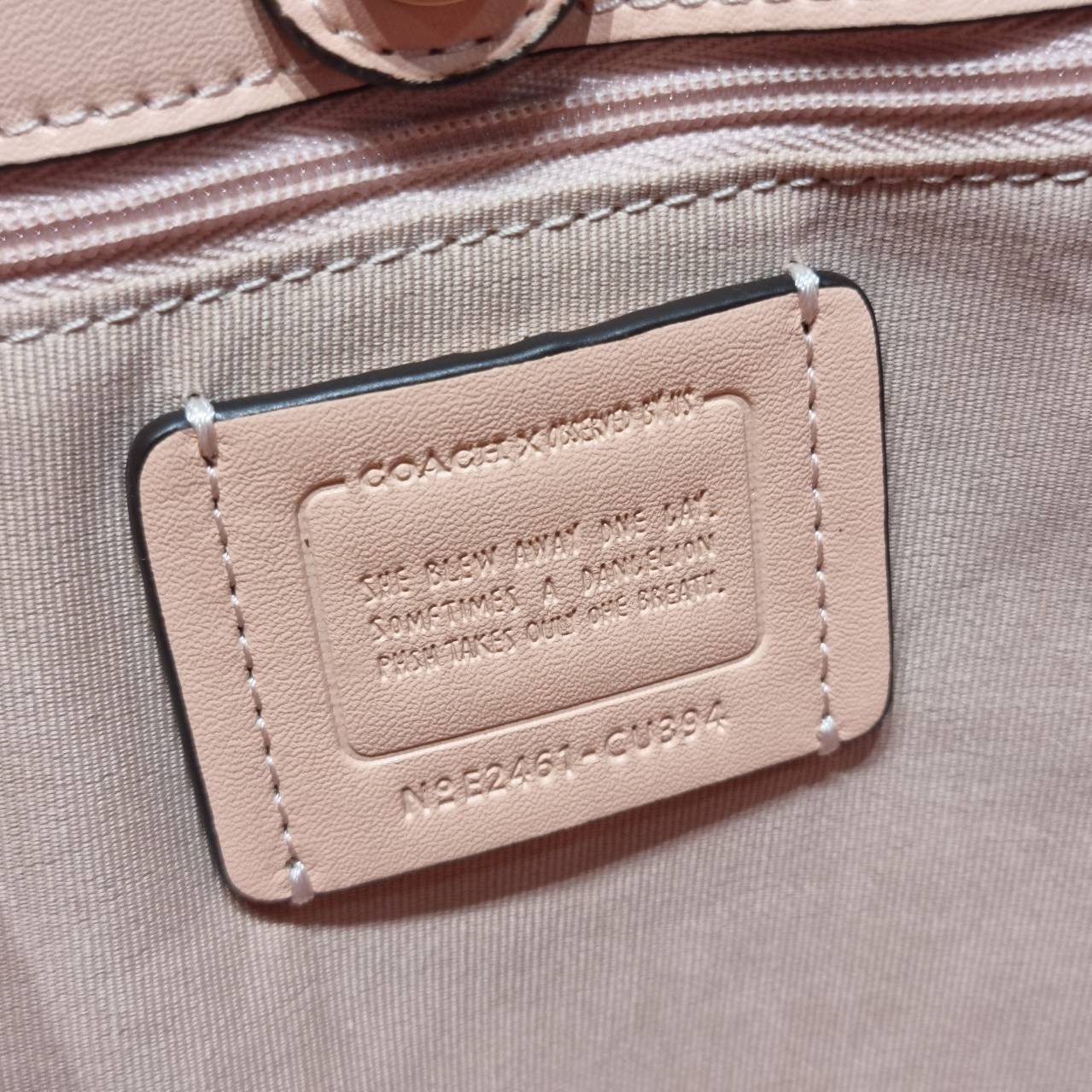 CU394 COACH x OBSERVED BY US CITY BUCKET BAG IN SIGNATURE CANVAS กระเป๋าทรงบัคเก็ต ดีไซน์ลวดลายดอกไม้น่ารักน่าใช้ เกรดท็อปออริ 1:1 สลับแท้