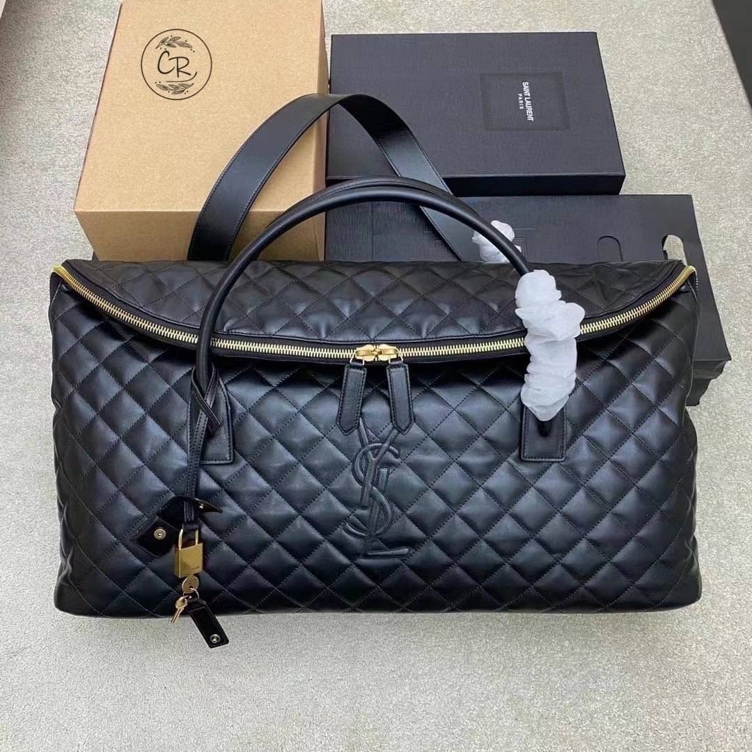 YSL ES GIANT TRAVEL BAG IN QUILTED LEATHER กระเป๋าเดินทางใบใหญ่ ดีไซน์รูปทรงเก๋ ใหม่ล่าสุด ไอเท็มที่ตัวมัมตัวแม่ต้องมี ใบนี้คือที่สุดจริงๆ