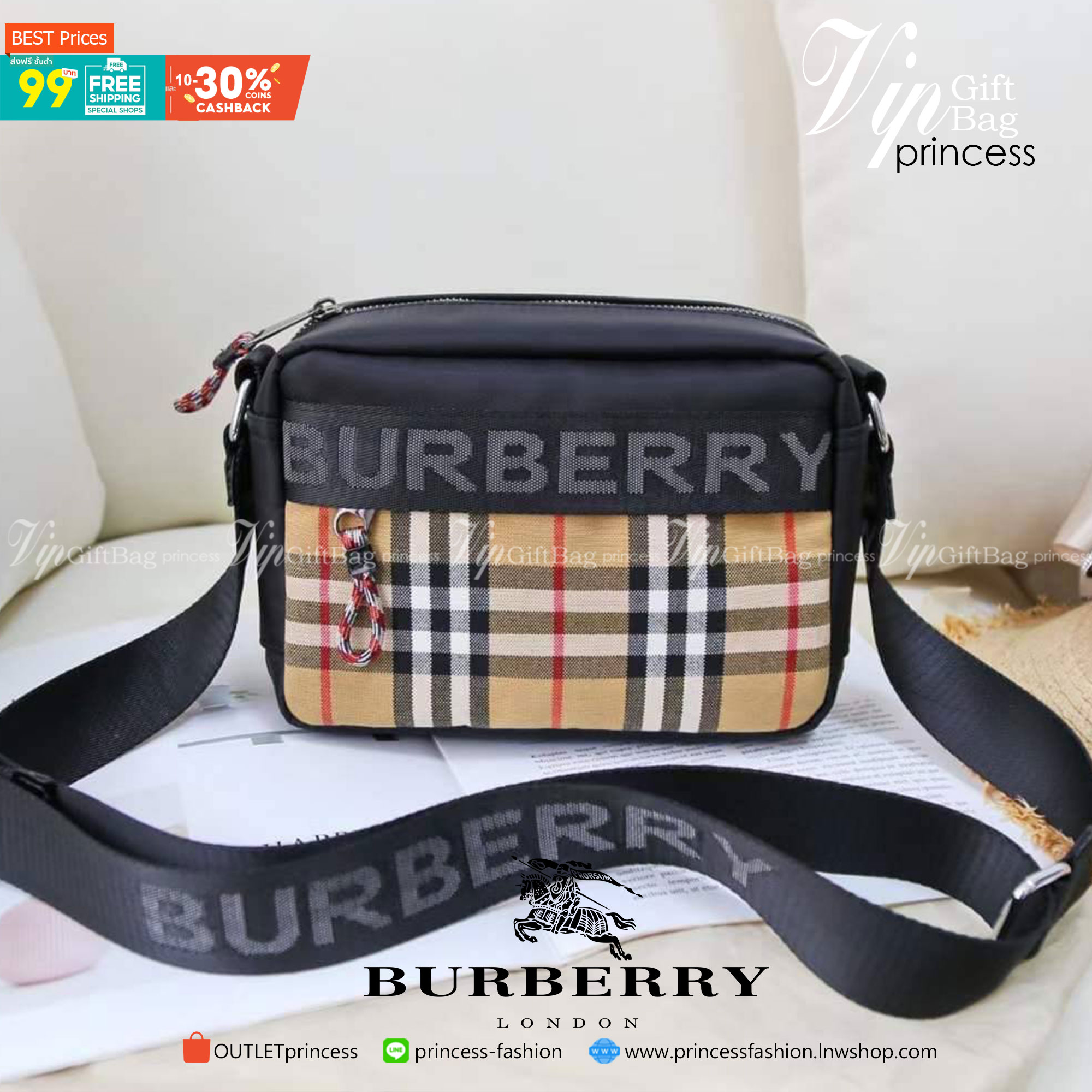 Burberry Positively Conscious logo crossbody bag