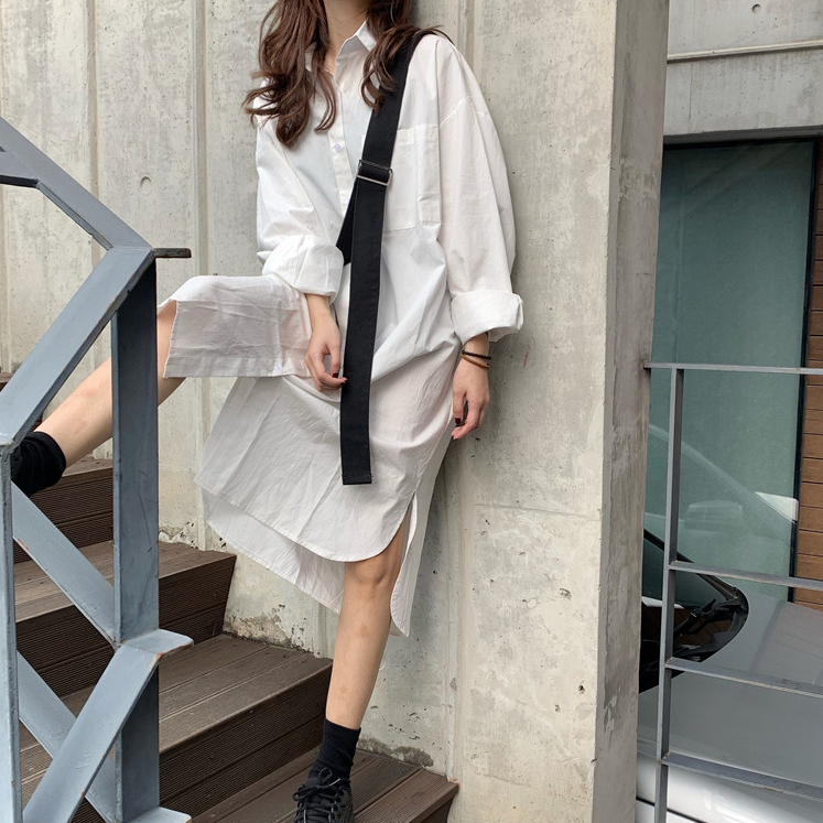 พร้อมส่ง 🧚🏻 Abigail dress เดรสทรงเชิ๊ตยาว (IN30972)