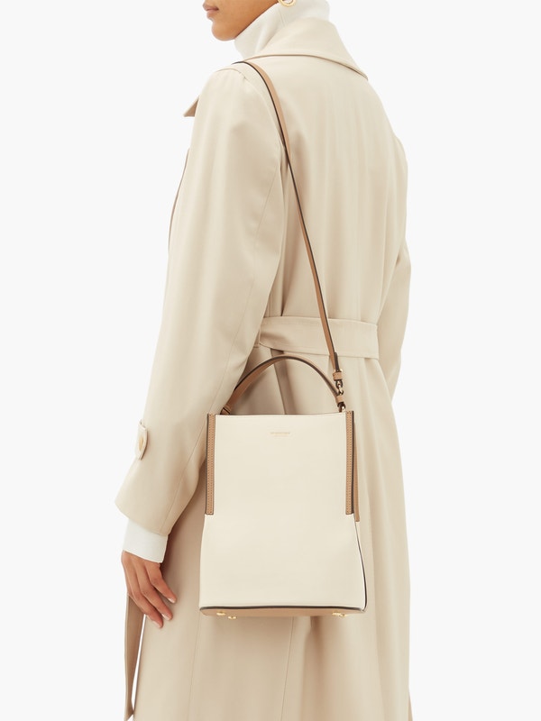 พรีเมี่ยมกิ๊ฟแท้ 100% 】BURBERRY LONDON ENGLAND SMALL PENNY LOGO TOTE Canvas bucket bag VIP GIFT WITH PURCHASE (GWP)