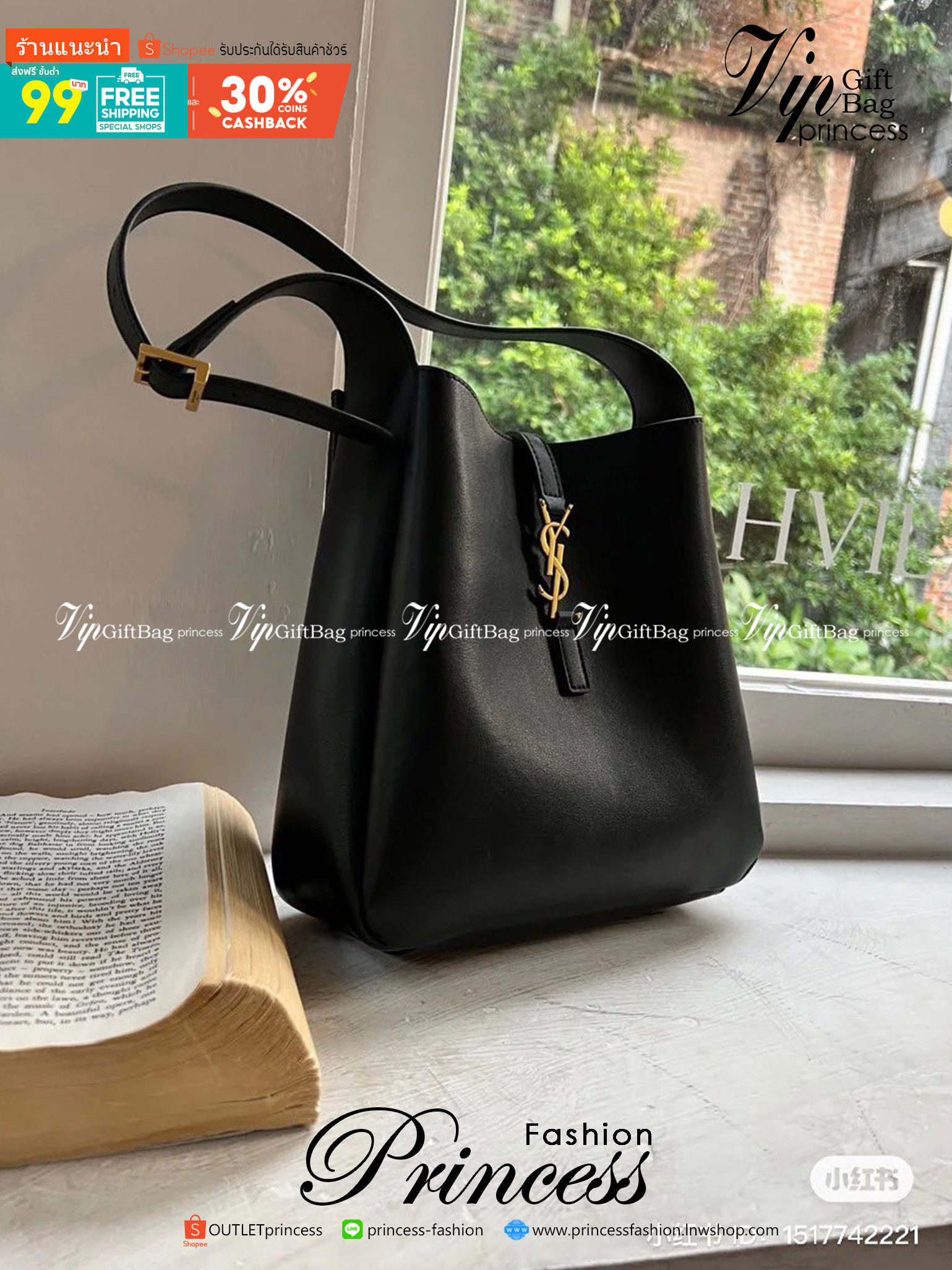 YSL Le 5 a soft hobo bag / YSL Tote 2022 มาใหม่มากก พร้อมส่งที่นี่ที่เดียวเลยค่า กระเป๋าที่สาวๆ ตามหากันหนักจริงๆ ตามรอยคุมโรเซ่ไปเลยค่าา งานเกรดออริจินอล หนังซอร์ฟสวย ภาพสินค้าถ่ายจากงานขายจริง ใช้งานต่างประเทศได้