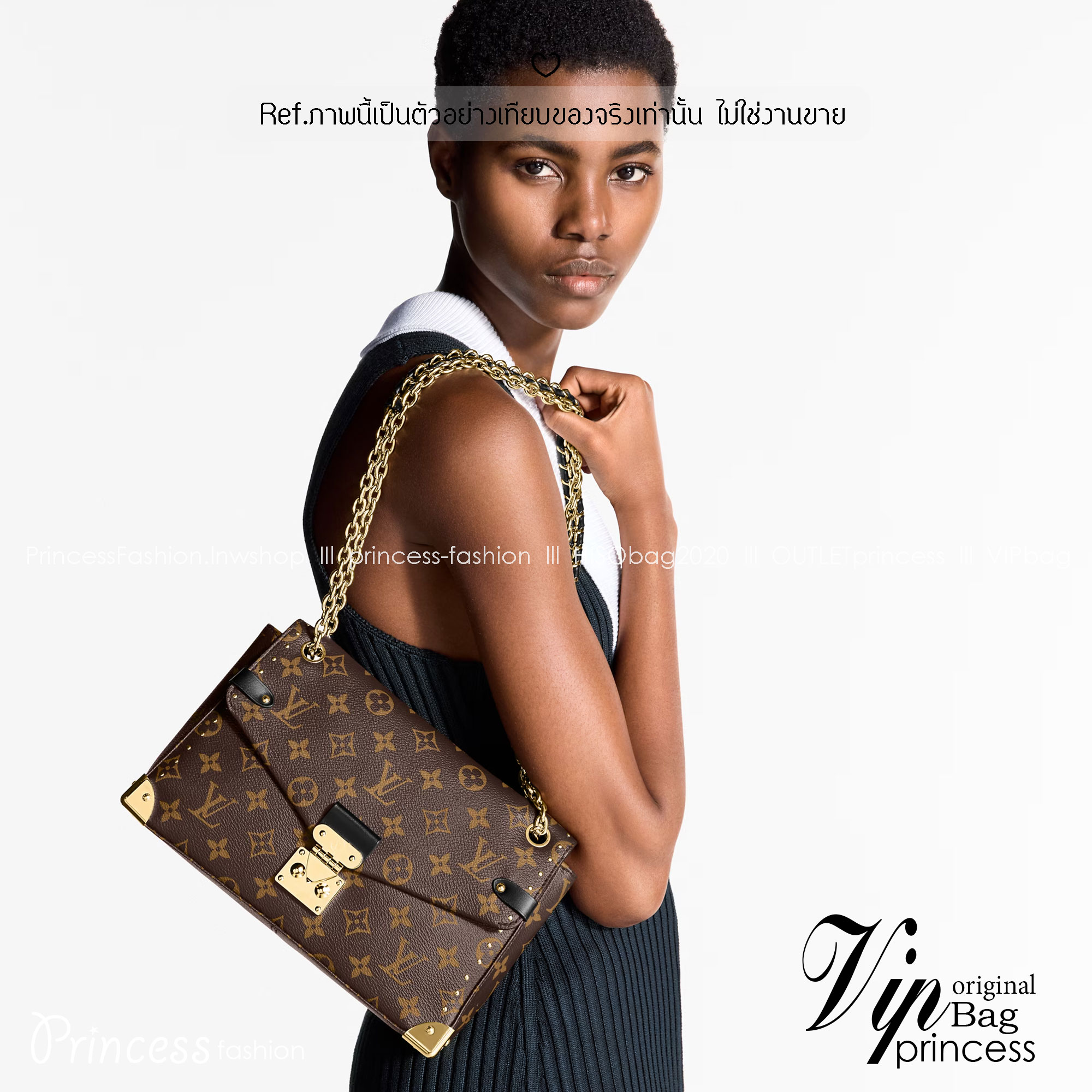 ORI หนังแท้ | LV Trunkie bag กระเป๋าสะพายรุ่นใหม่ ดีไซน์ร่วมสมัยโดดเด่นด้วยมุมโลหะ เฉลิมฉลองเอกลักษณ์ที่สืบทอดมาอย่างยาวนาน ผสานฟังก์ชันการใช้งานเข้ากับความหรูหรา Monogram แคนวาสตกแต่งหมุดสีทอง