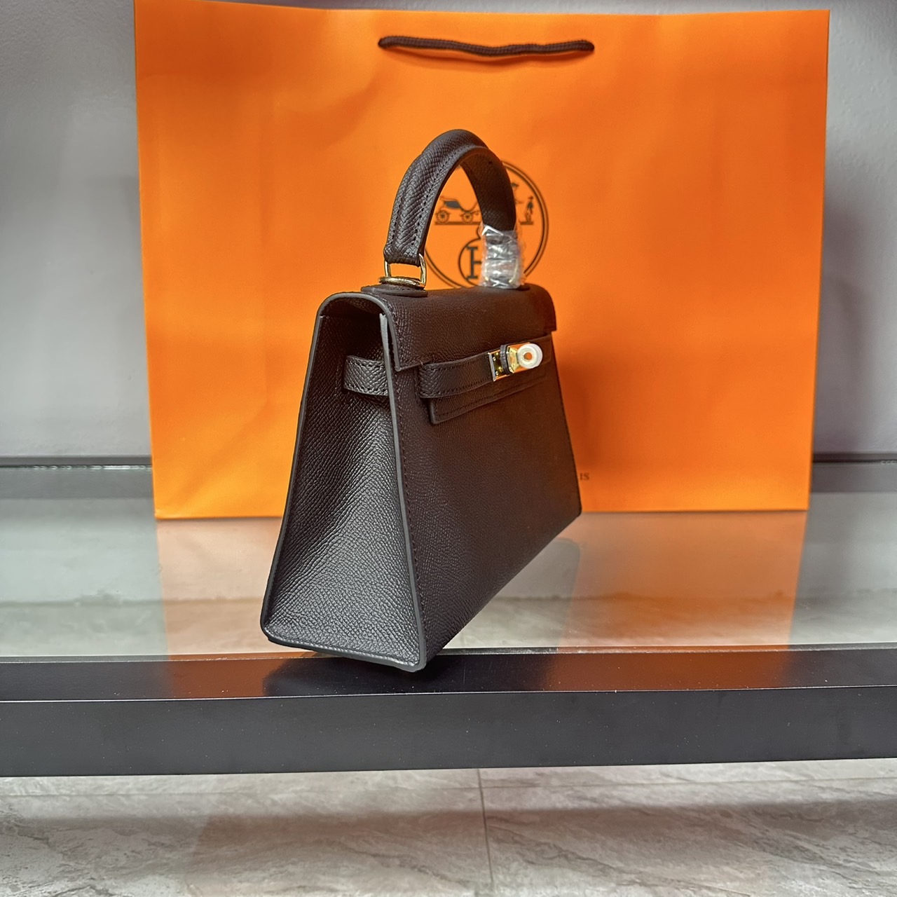 ORI หนังแท้ | Hermes Mini Kelly Pochette 20cm จิ๋วแต่แจ๋ว ราคาพุ่งยิ่งกว่าทอง พร้อมสายสปอร์ต กระเป๋าสะพายที่สุดแห่งหรูหราลัคชู นิยามของความสง่างามเหนือกาลเวลา