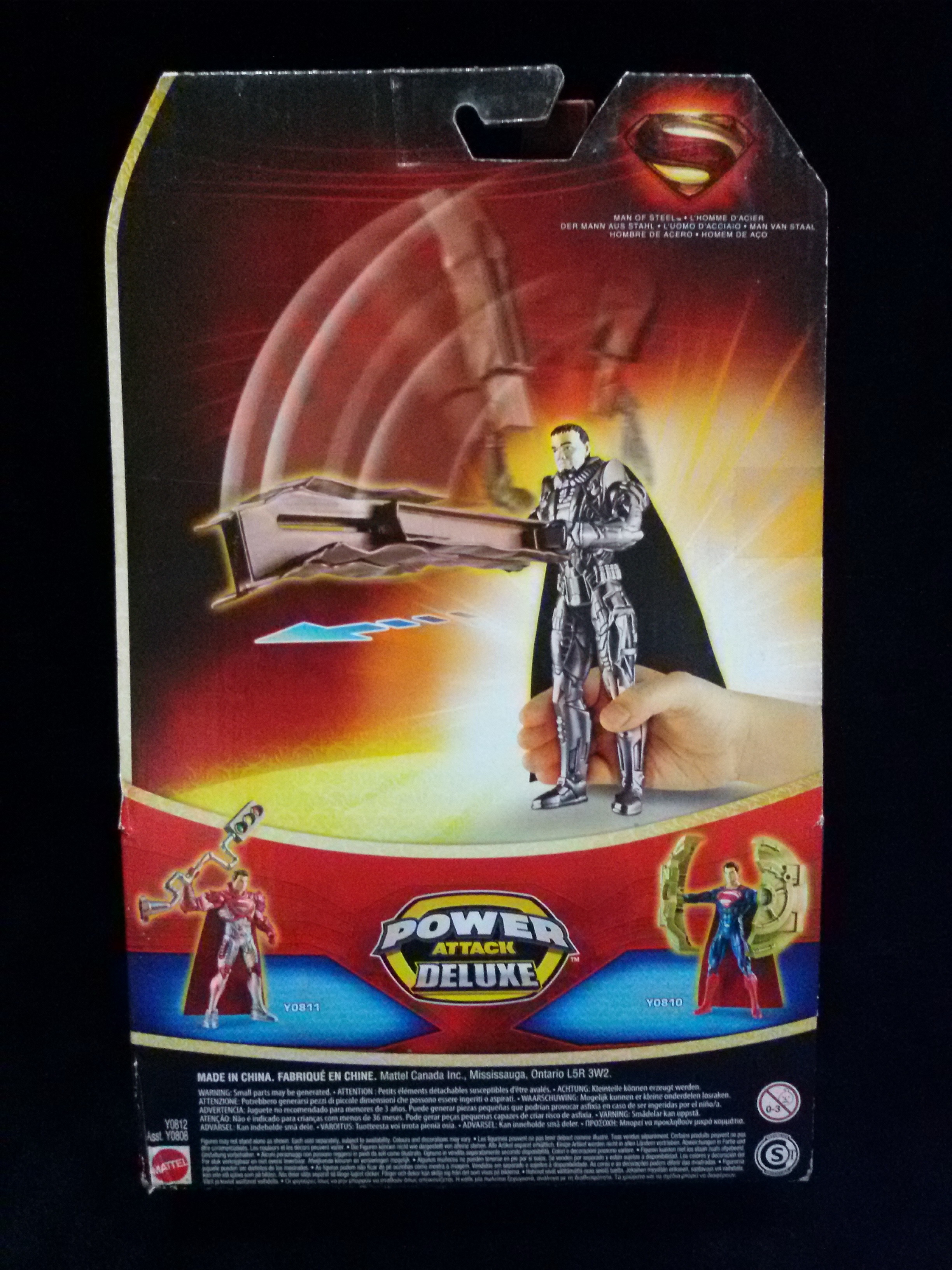 Superman Man of Steel Power Deluxe Attack Figure: General Zod Dual Destruction มือหนึ่งกล่องไม่สวยค่ะ