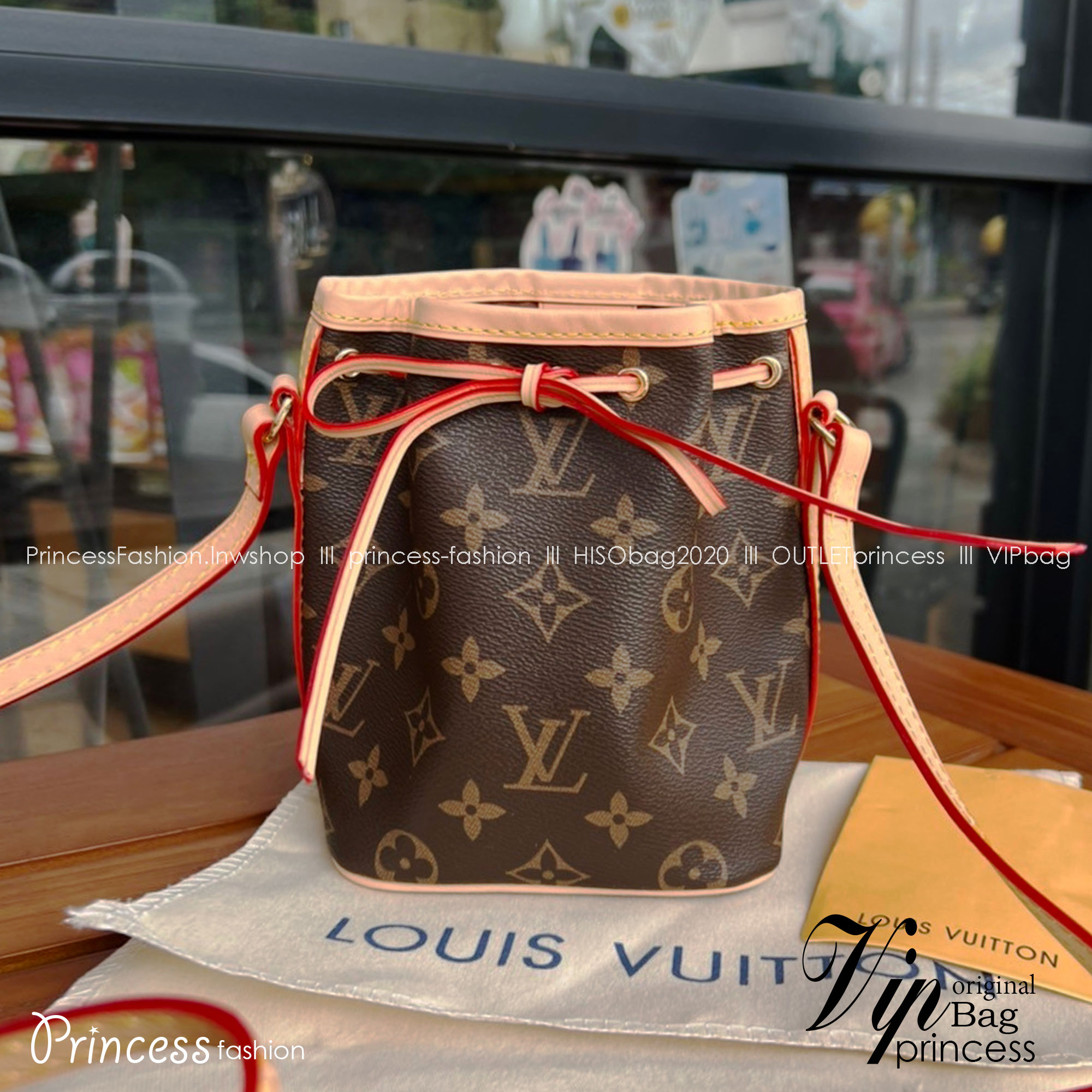 LV Nano Noe Monogram Bag / LV Bag พร้อมส่ง กระเป๋าสะพายข้างไซส์มินิ วัสดุหนังแคนวาส รุ่นยอดนิยม มีน้ำหนักเบา