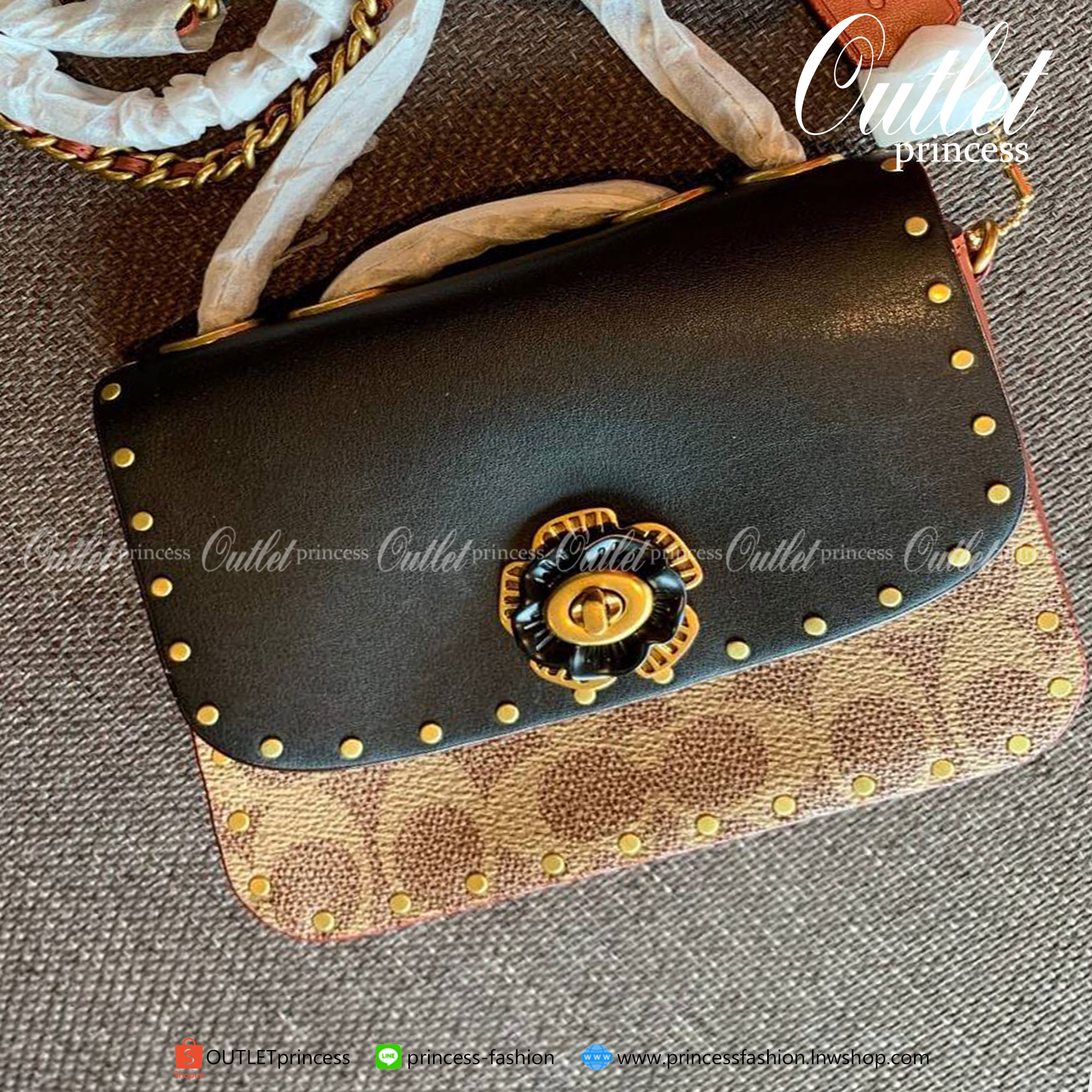 ของแท้ 100% COACH MADISON 16 CROSSBODY BAG LEATHER