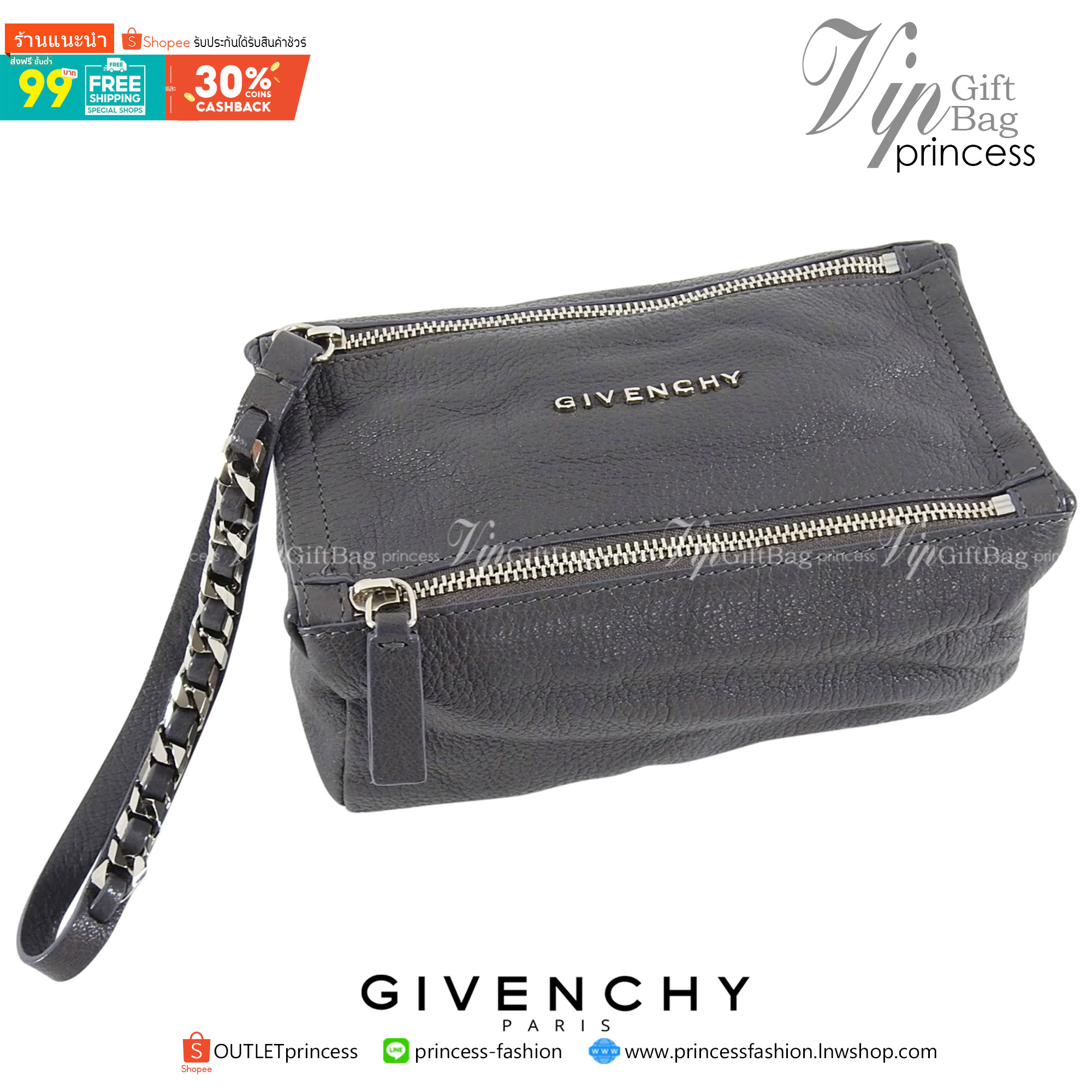พรีเมี่ยมกิ๊ฟแท้ 100% 】พร้อมส่งที่ไทย ที่นี่ที่เดียว VIP gift GIVENCHY PANDORA WALLET MINI BAG หนังแท้ มีจำนวนจำกัด