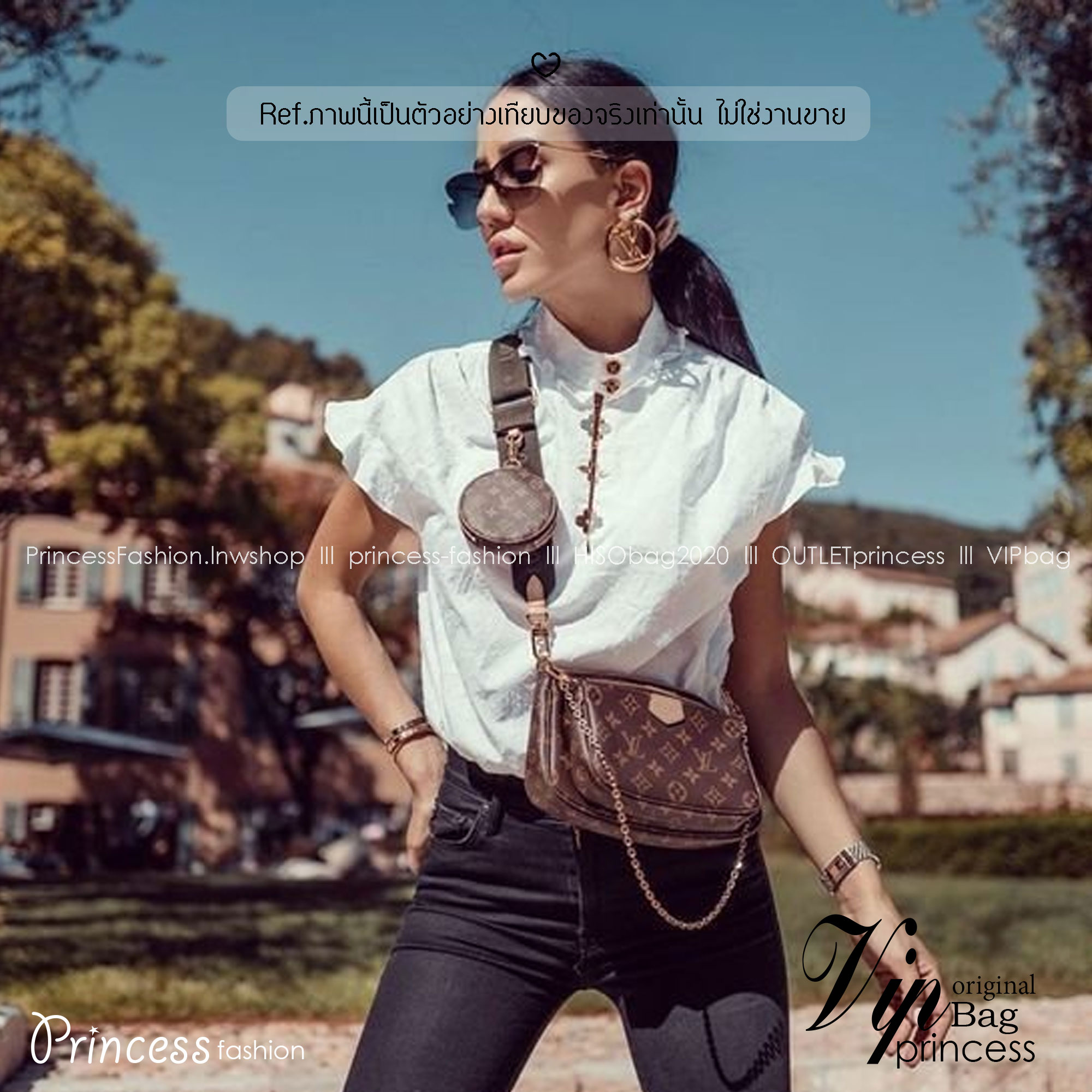 LV Multi Pochette Accessories Bag 3in1 กระเป๋าสะพายมัลติฟังก์ชั่น รุ่นยอดนิยม ซื้อ 1 ได้ถึง 3 ครีเอทการสะพายได้หลากหลายแบบตามใจ ถอดแยกชิ้นได้ดีงาม ดีไซน์คลาสสิควินเทจ มาพร้อมสายคล้องโซ่ และสายสะพายเป็นไอเท็มที่เหมาะในทุกโอกาส สะพายปรับลุคได้หลายสไตล์ รับร