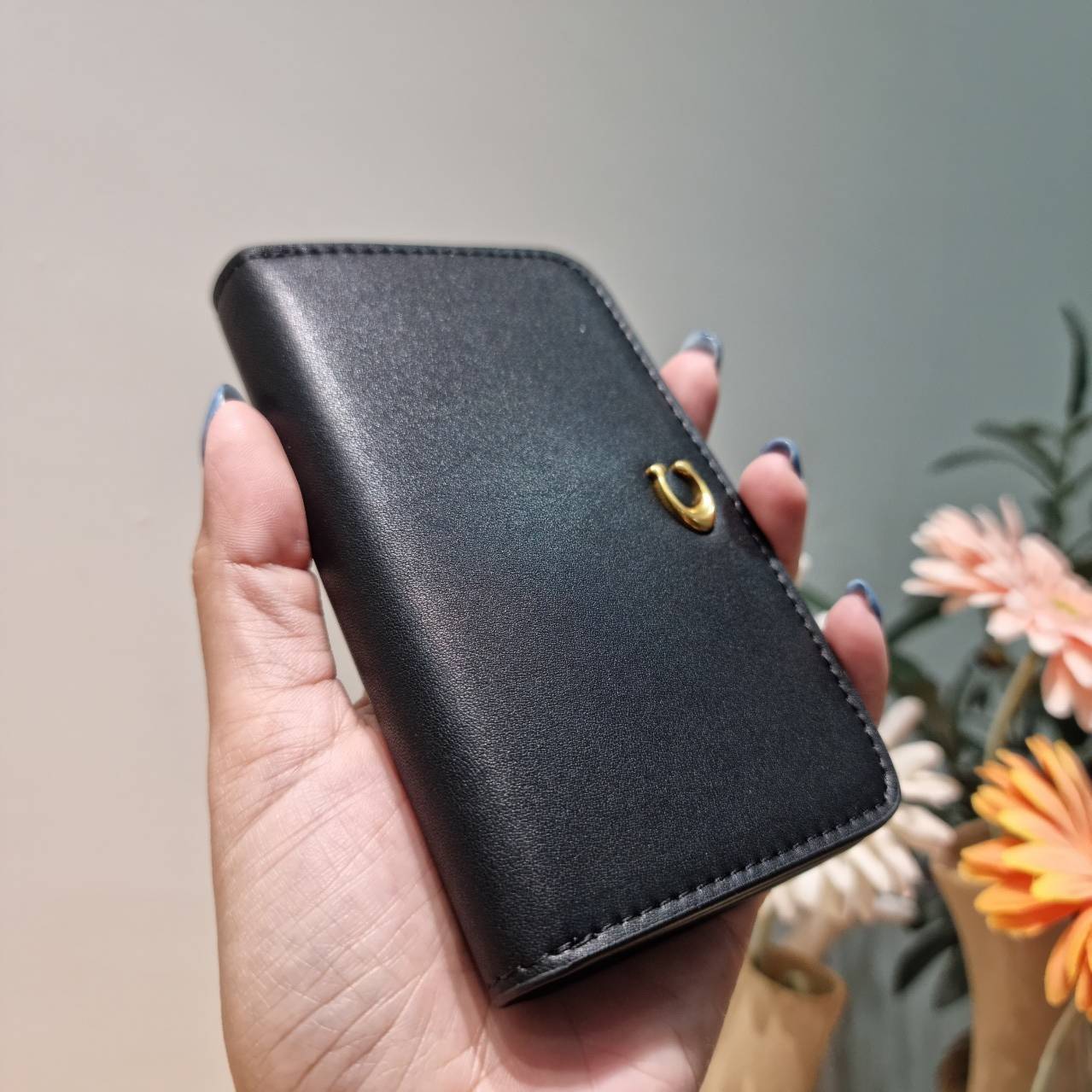 COACH SLIM CARD CASE IN SIGNATURE CANVAS C4818 / C5870 / C4818 กระเป๋าถนอมบัตรกึ่งกระเป๋าสตางค์ เกรดท็อปออริ เกรดดีสุด สลับแท้ 1:1 ใช้ต่างประเทศได้