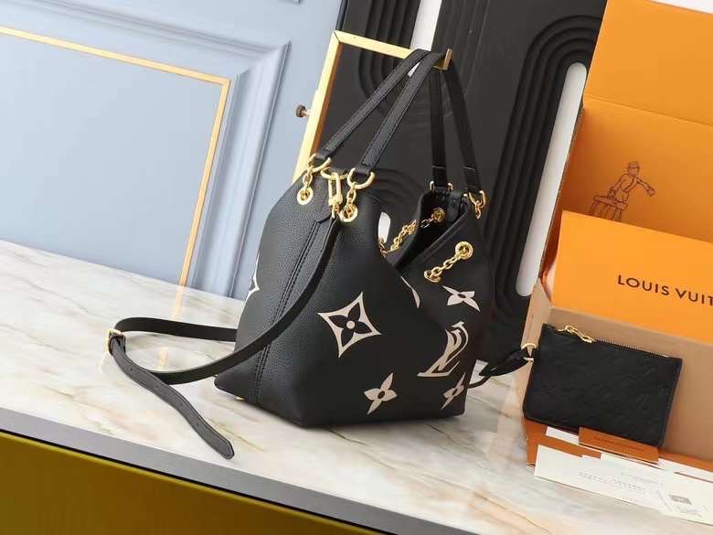 LV Bundle Monogram Empreinte Bag / LV Bella Bucket Bag กระเป๋าสะพายทรงบัคเก็ตรุ่นใหม่ ตกแต่งอะไหล่สีทองหรูหรา