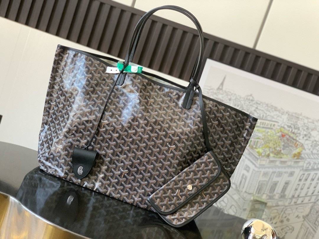 GOYARD GM TOTE BAG กระเป๋าทรงโท้ทใบใหญ่ หนังแท้สวยเป๊ะ เกรดท็อปออริ สลับแท้ 1:1 เกรดดีสุด ใช้ต่างประเทศได้ ผ่านทุก ตม.