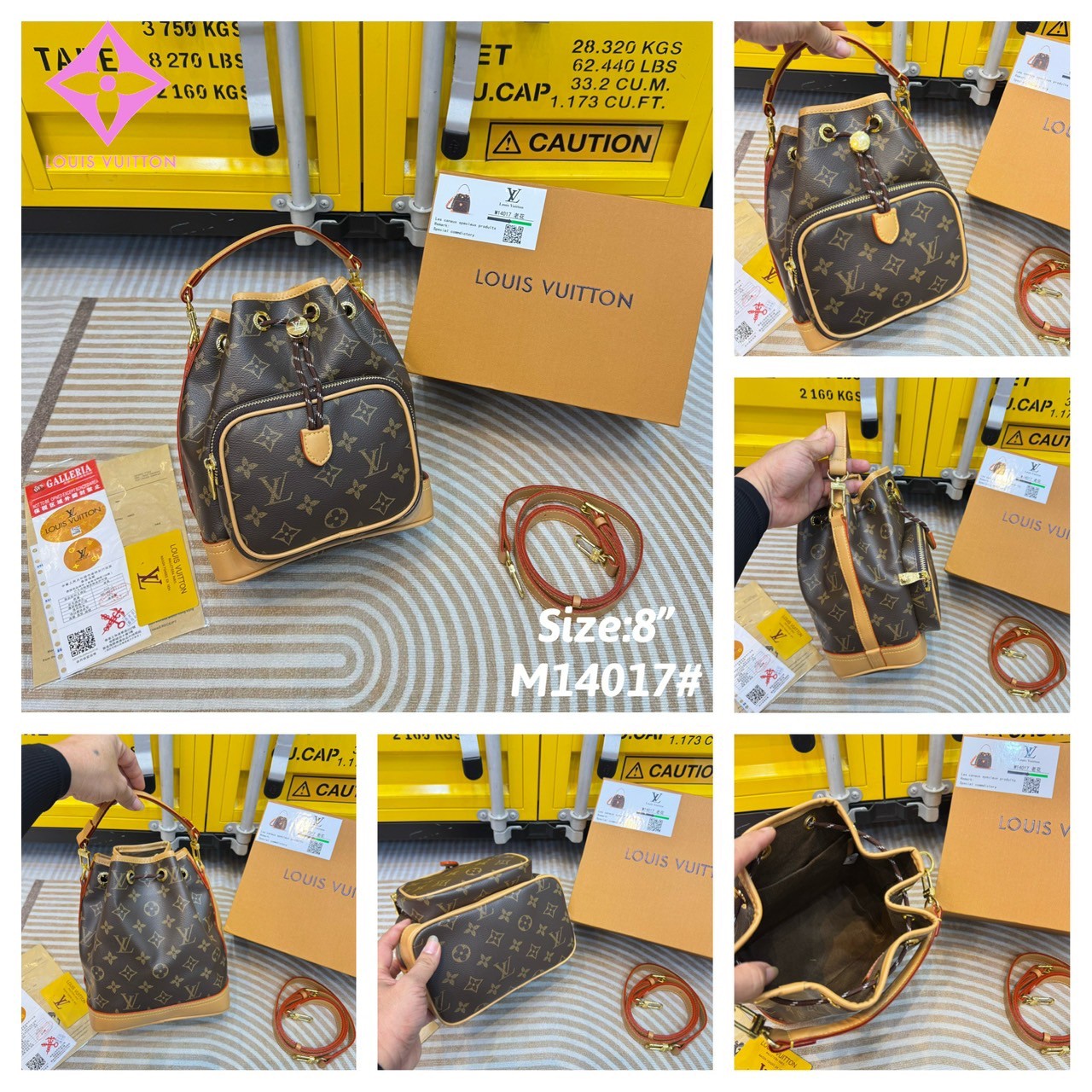 LV Noe Cargo bag / LV Bucket Bag กระเป๋าทรงบัคเก็ตใหม่ล่าสุด กระแสคาร์โก้มาแรงสุดๆ โดดเด่นเป็นเอกลักษณ์ด้วยลายพิมพ์โมโนแกรม รูดเปิด-ปิดปากกระเป๋าด้วยเชือกร้อยตกแต่งโลโก้อะไหล่ทองหรูหรา