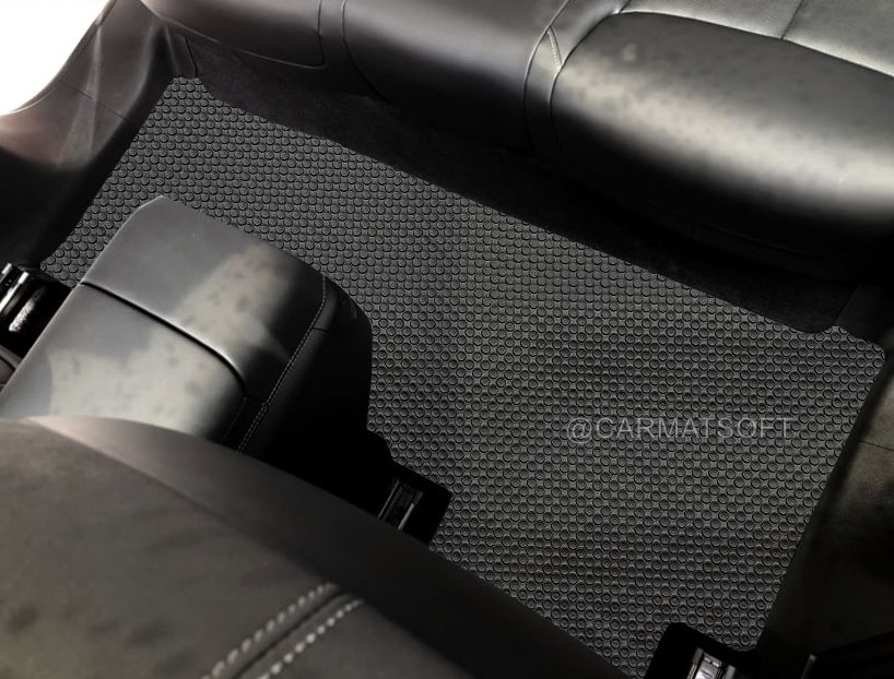 พรมปูพื้นรถยนต์ XPENG G6 2024 พรมกระดุม เอ็กซ์เผิง จีซิกส์ สีดำ เข้ารูป 3ชิ้น