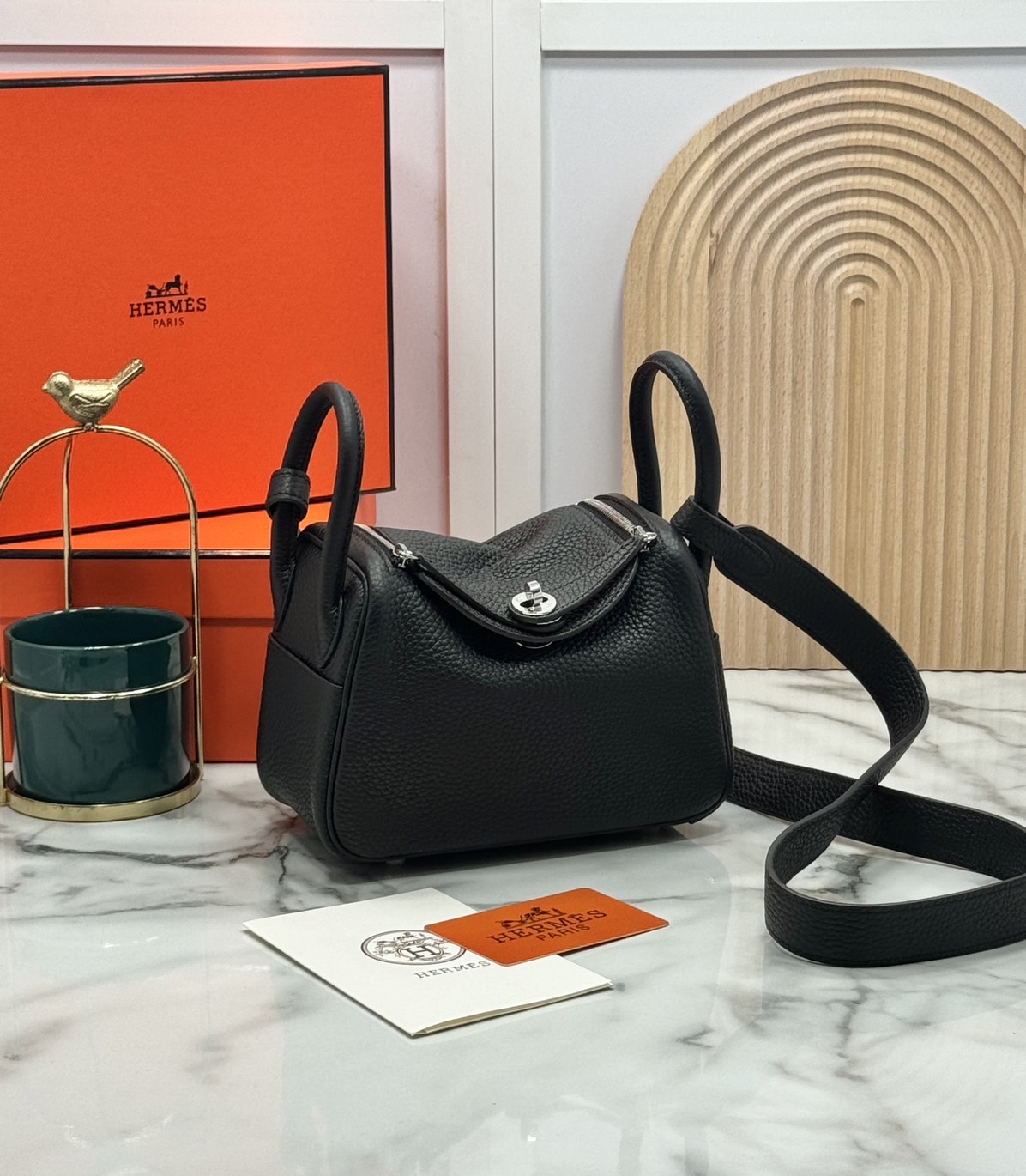 ORI หนังแท้ | HERMES lindy 19cm กระเป๋าสะพาย นิยามความหรูหราระดับมาสเตอร์พีช 🤍 สินค้าเกรดออริจินอล หนังแท้