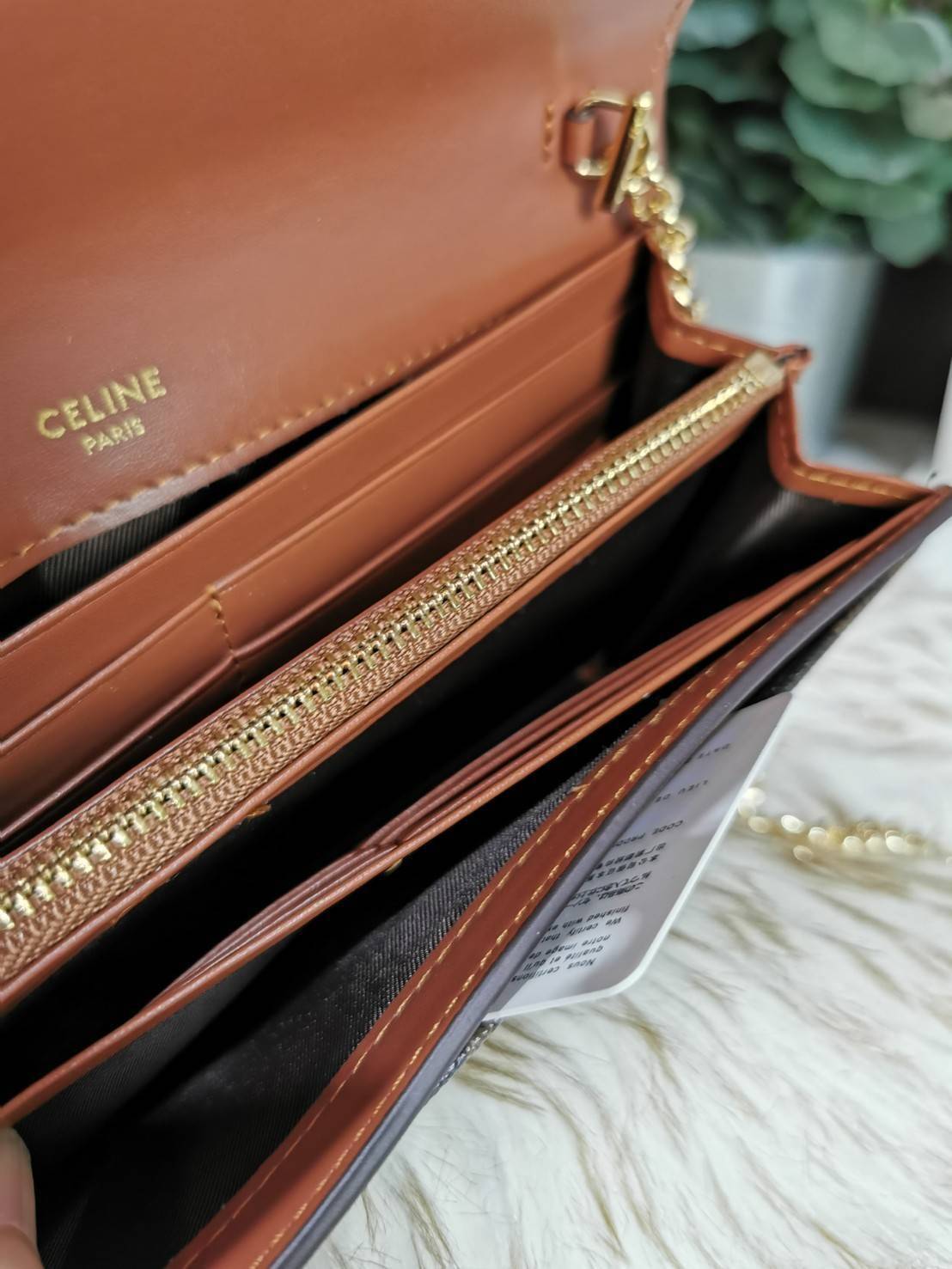 CELINE LONG WALLET BAG VIP GIFT WITH PURCHASE-GWP กระเป๋าพรีเมี่ยมกิ๊ฟ Limited จาก CELINE HAUTE PARFUME DUTYFREE COUNTER วัสดุ Triomphe Canvas