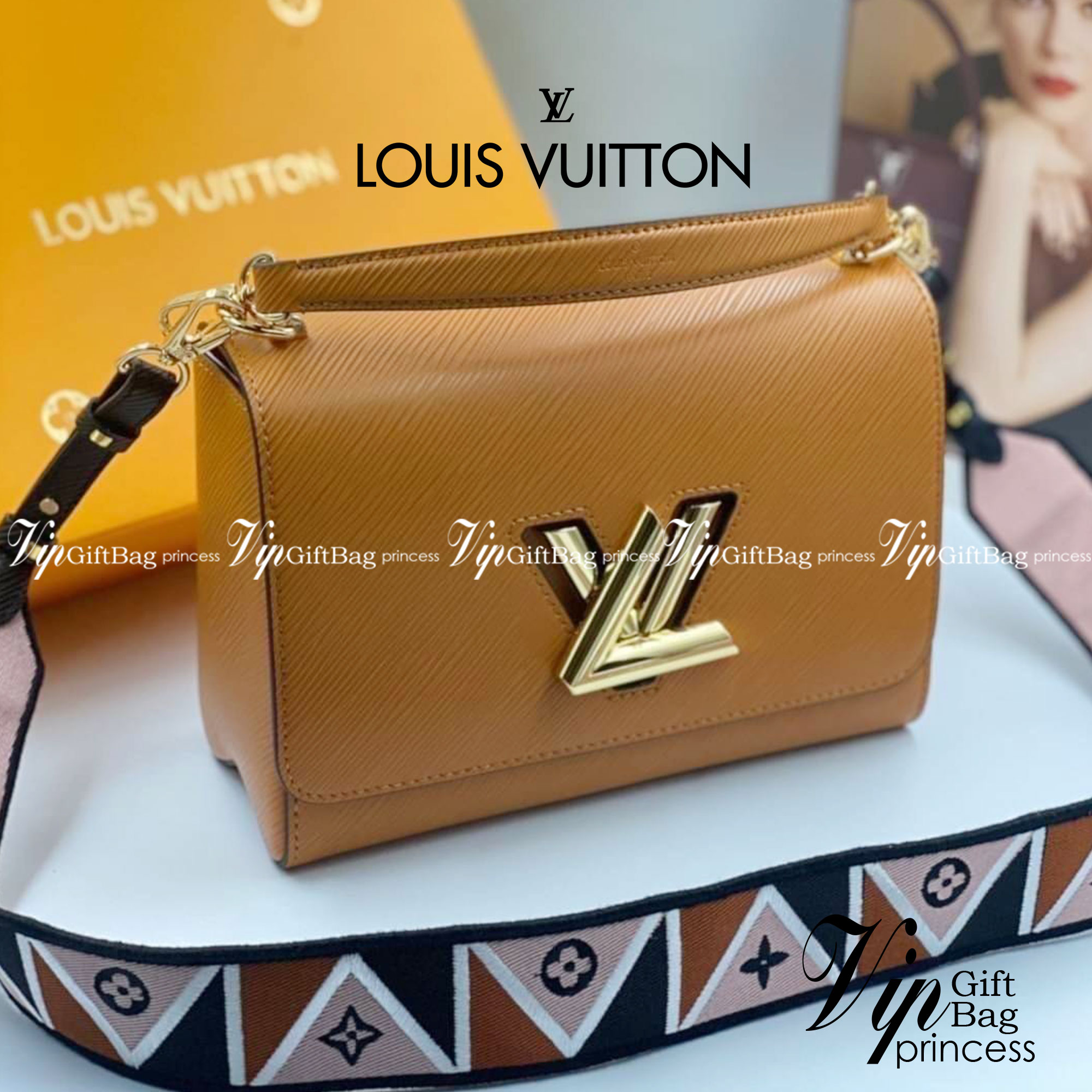 หนังแท้ LOUIS VUITTON Epi Twist Shoulder Bag MM พร้อมส่งที่ไทย เกรดออรินอลงานหนังแท้ทั้งใบ ภาพสินค้าถ่ายจากงานขายจริง ใช้งานต่างประเทศได้