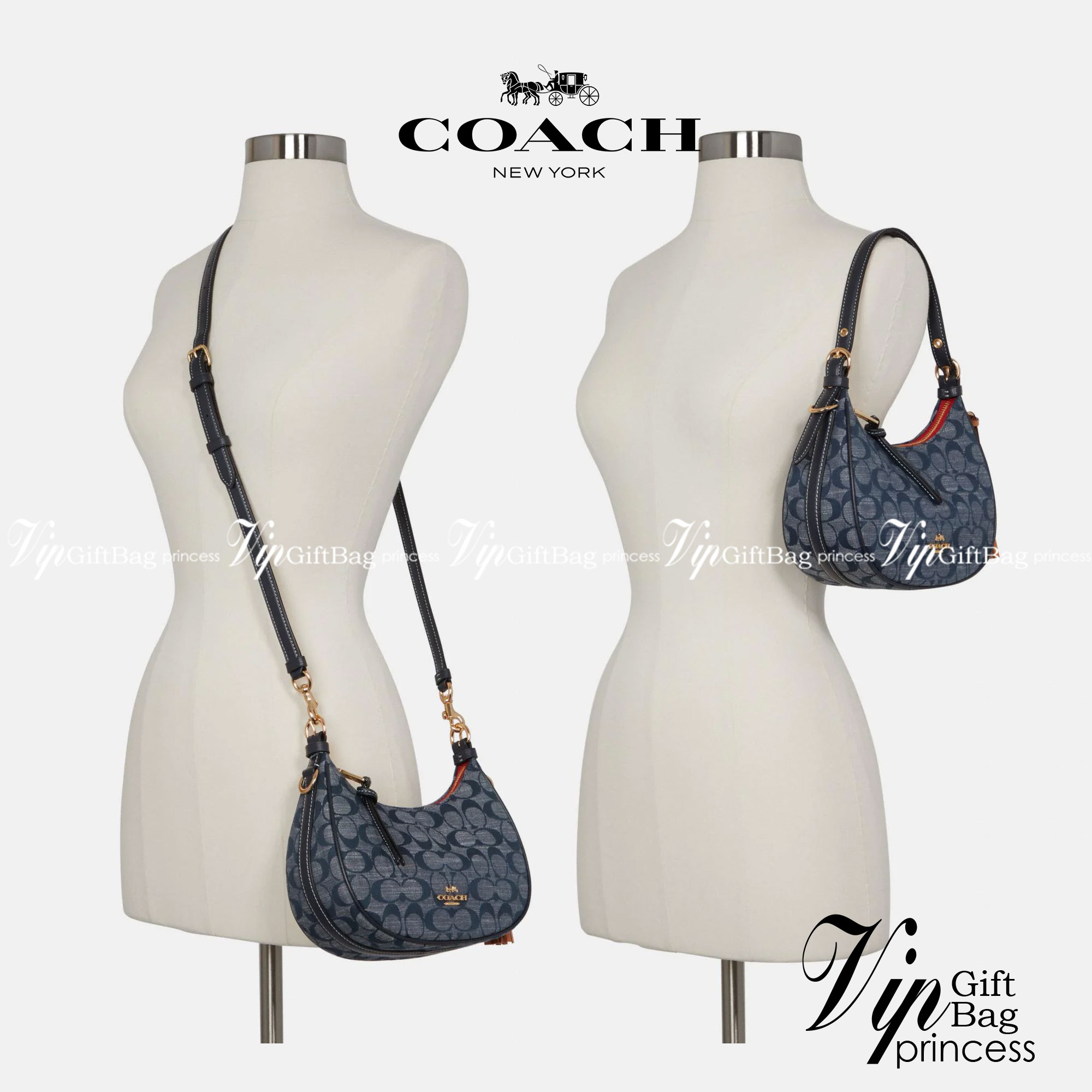 COACH C8163 KLEO HOBO IN SIGNATURE CHAMBRAY ใหม่ล่าสุด คอลเลคชั่นสุดคิ้วท์ ที่สาวๆต้องหลงรัก กระเป๋าสะพายทรงโฮโบ ที่ดีไซน์มาให้ปรับใช้งานได้หลากหลาย วัสดุผ้าแชมเบรย์ คมสวย รูดเปิด-ปิดด้วยซิป ภายในเป็นช่องโล่ง สายคล้องสามารถถอดออกใส่สายยาวสะพายข้างได้ หรือ