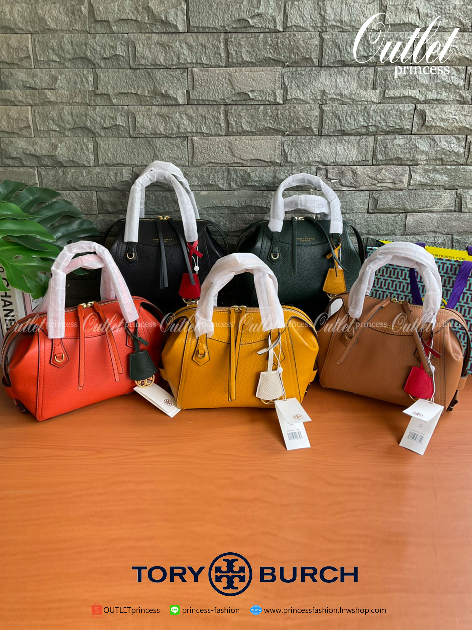 ของแท้ Tory Burch Bur Perry Small Satchel ( Style : 61169 ) กระเป๋าถือ/คล้องแขน/สะพายข้าง แบรนด์ยอดนิยม
