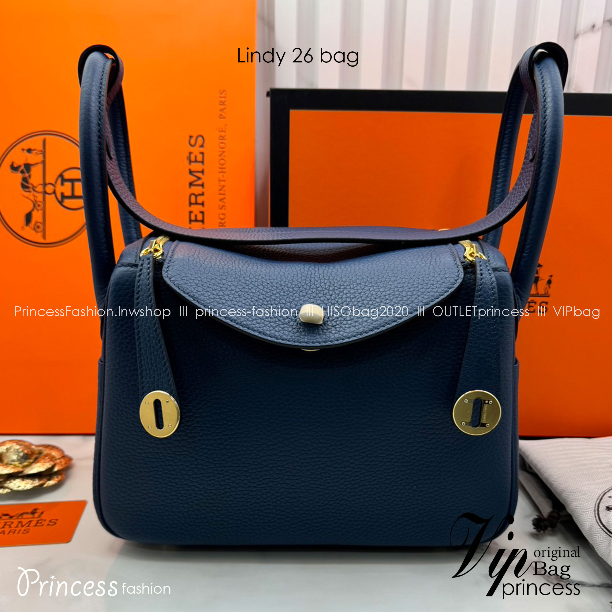 พร้อมส่ง 15 สี HERMES Lindy 26 bag กระเป๋าทรงโท้ทหนังสวยอย่างดี เอกลักษณ์ของความเรียบหรูไฮคลาสอย่างสมบูรณ์แบบ เกรดออริ สลับแท้ งานสวยตามรูป ใช้งานต่างประเทศได้